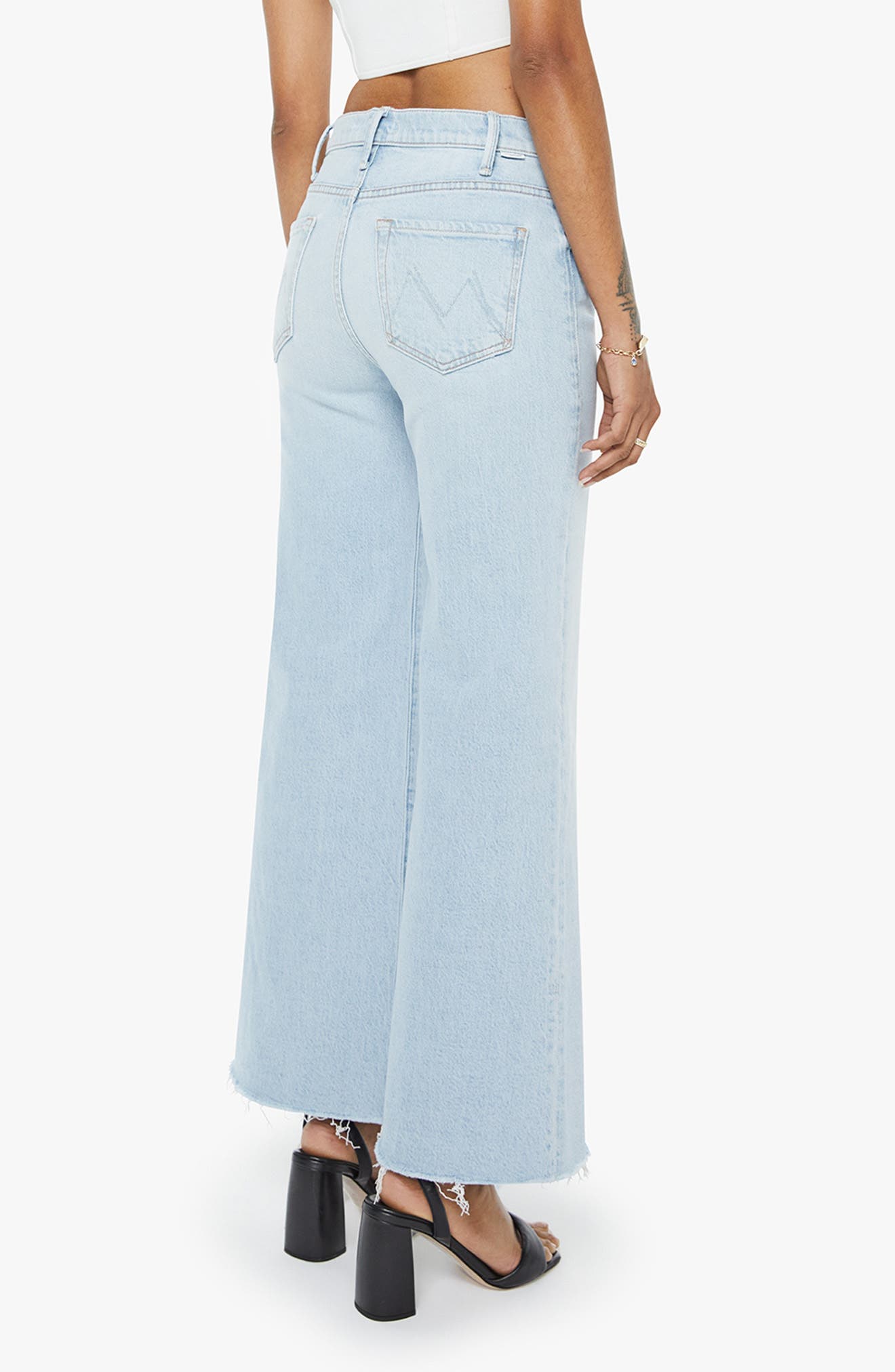 The Lil Huster Roller Simp High Waist Fray Hem Jeans - image 2