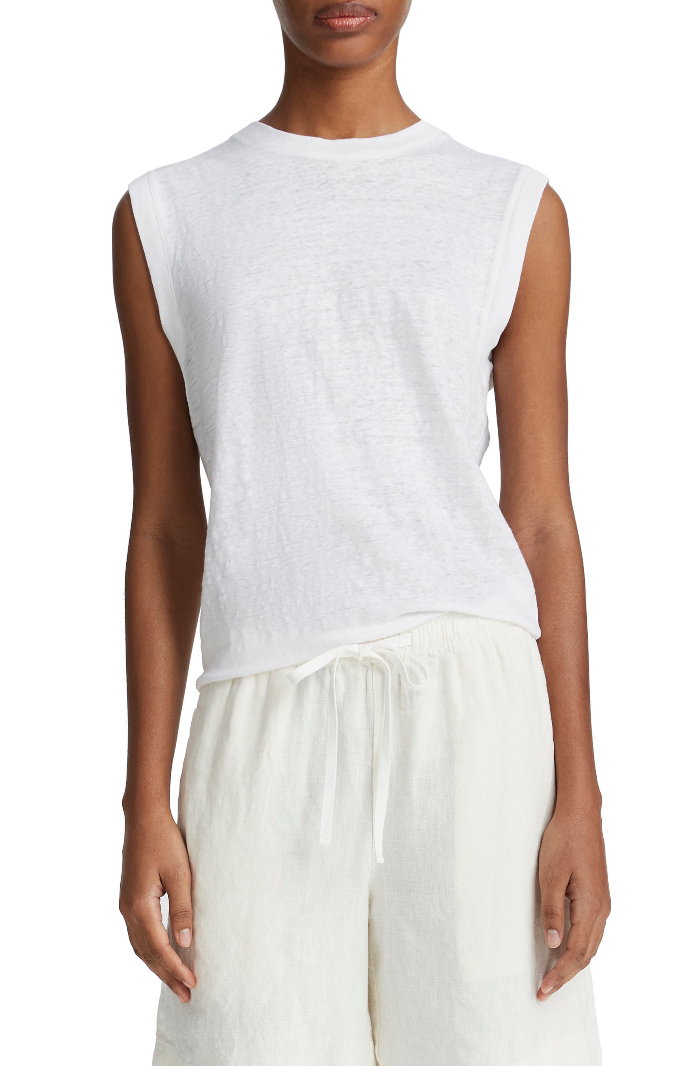 Linen Muscle Tee - image 1