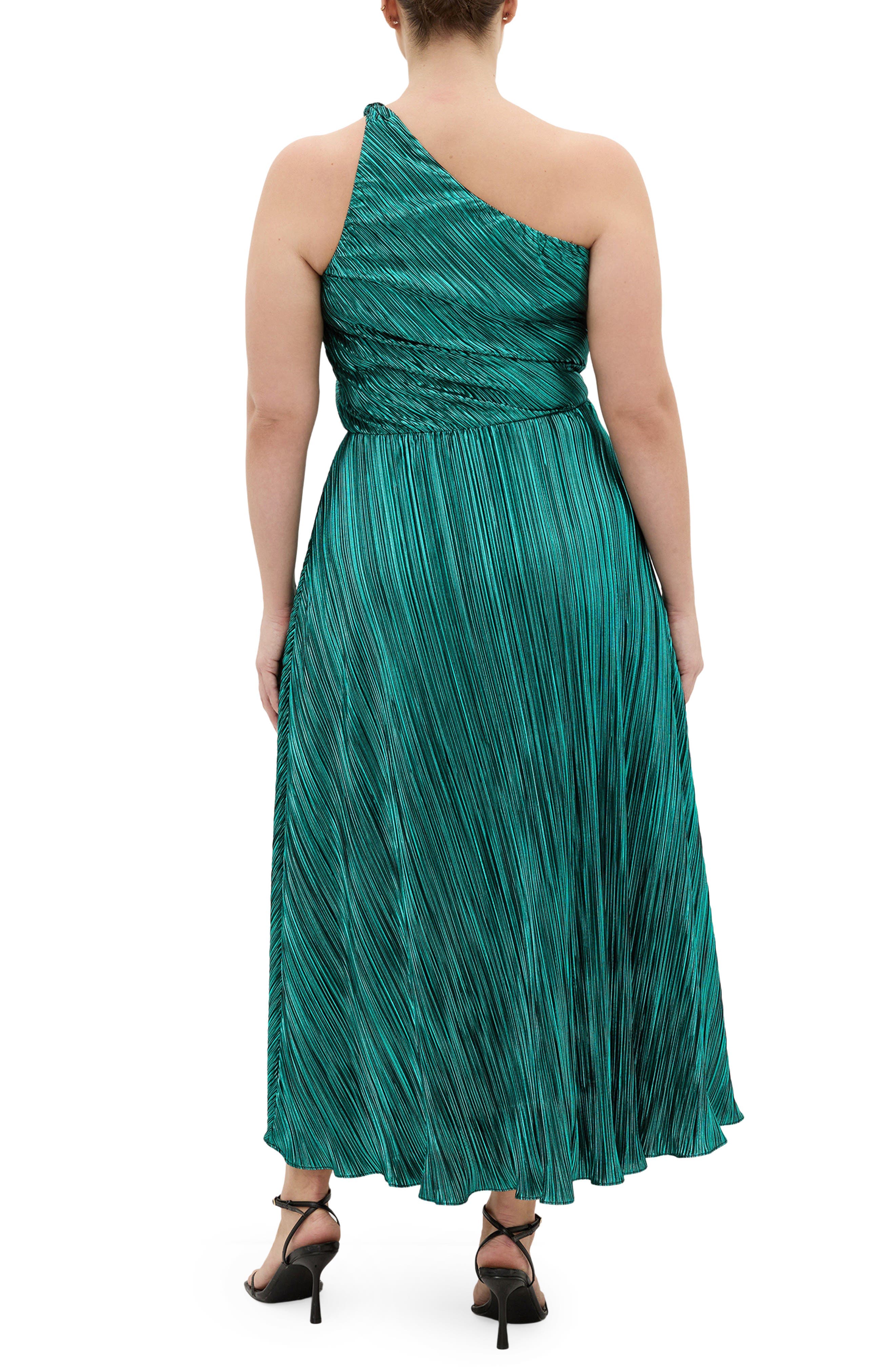 Kamila Metallic One-Shoulder Maxi Dress - image 4