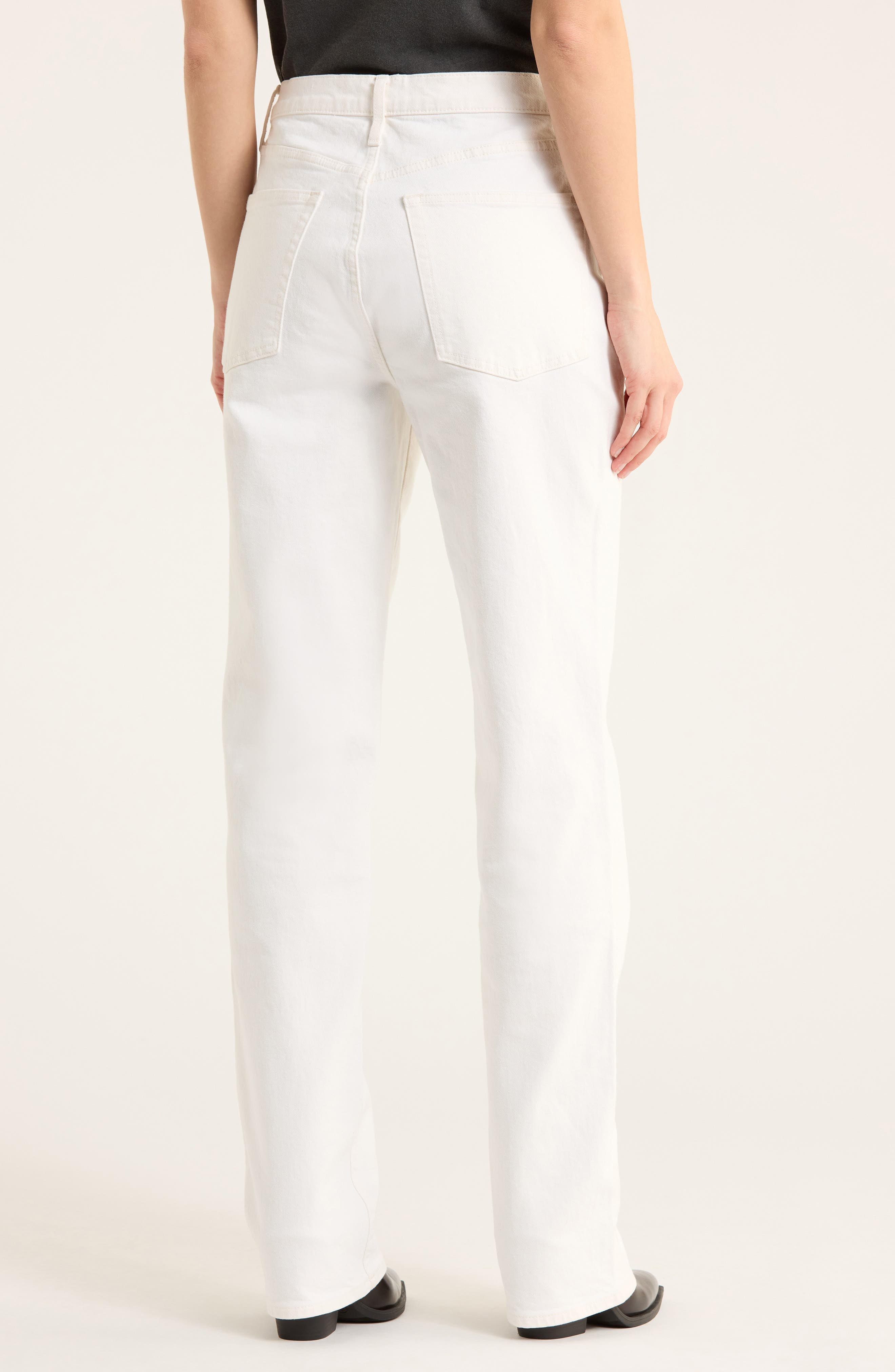 Rider High Waist Straight Leg Twill Jeans - image 2
