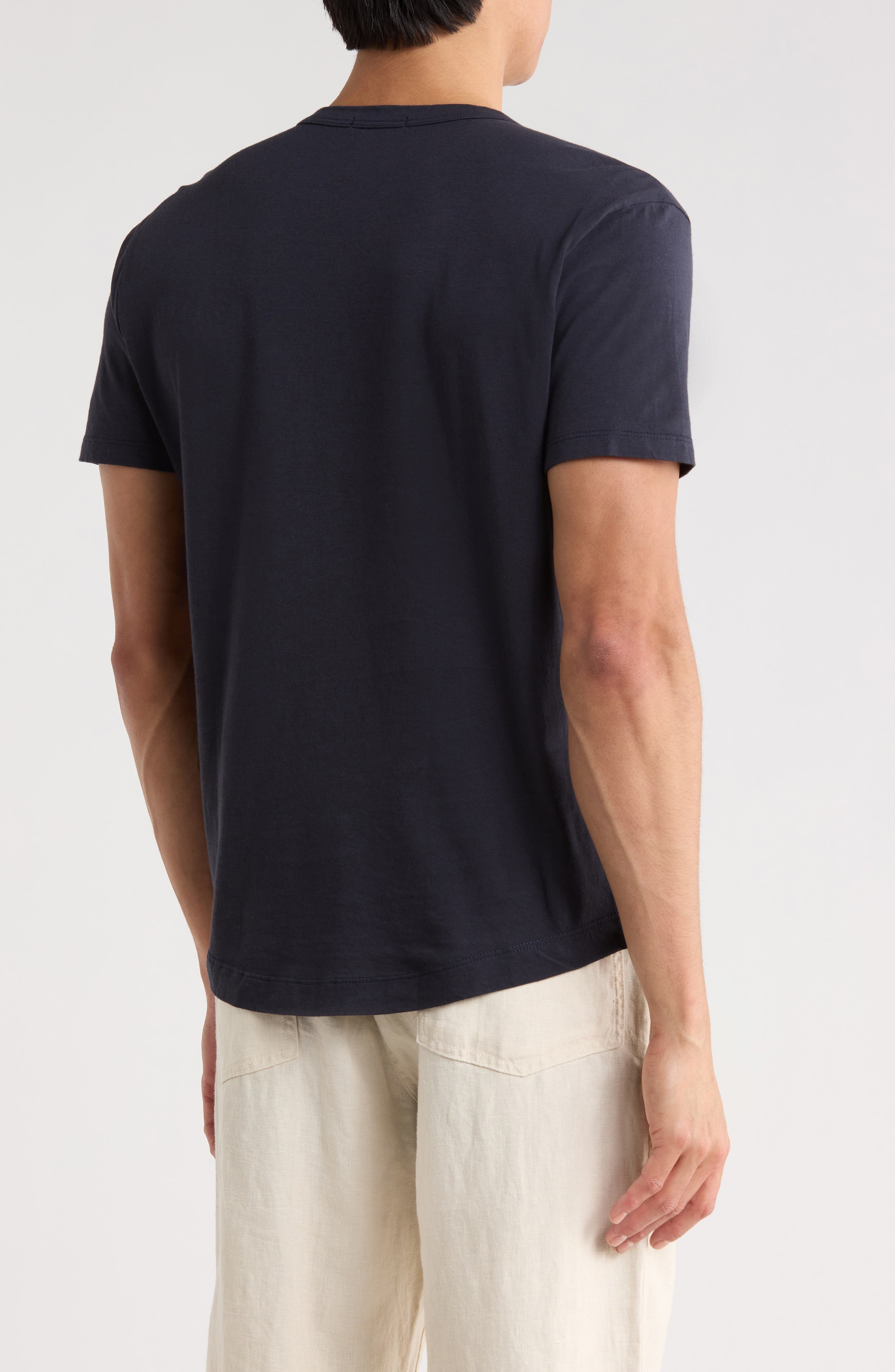 Pima Cotton Curved Hem T-Shirt - image 2
