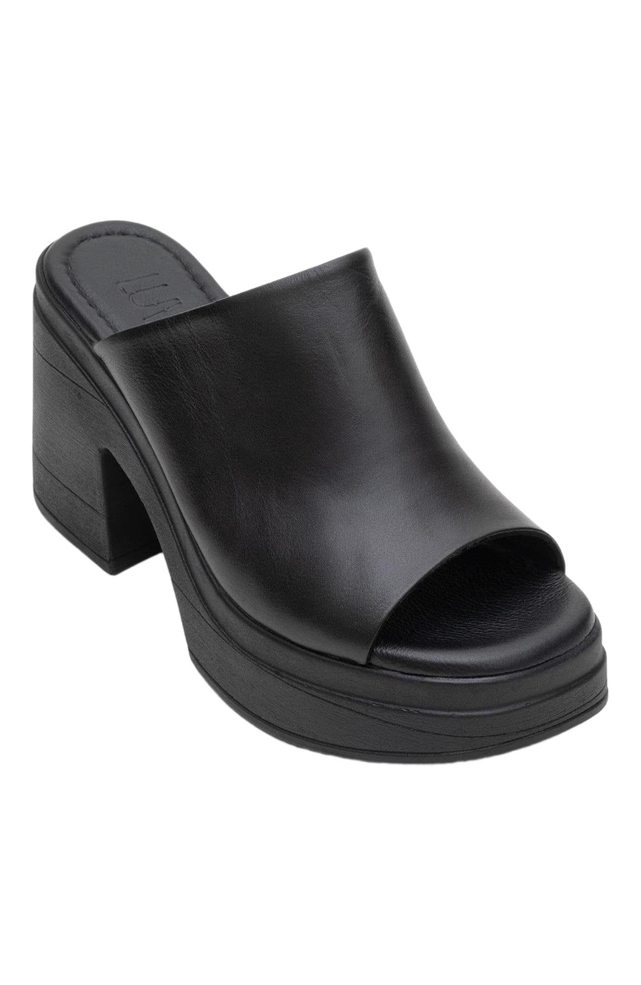 Nola Leather Platform Mules