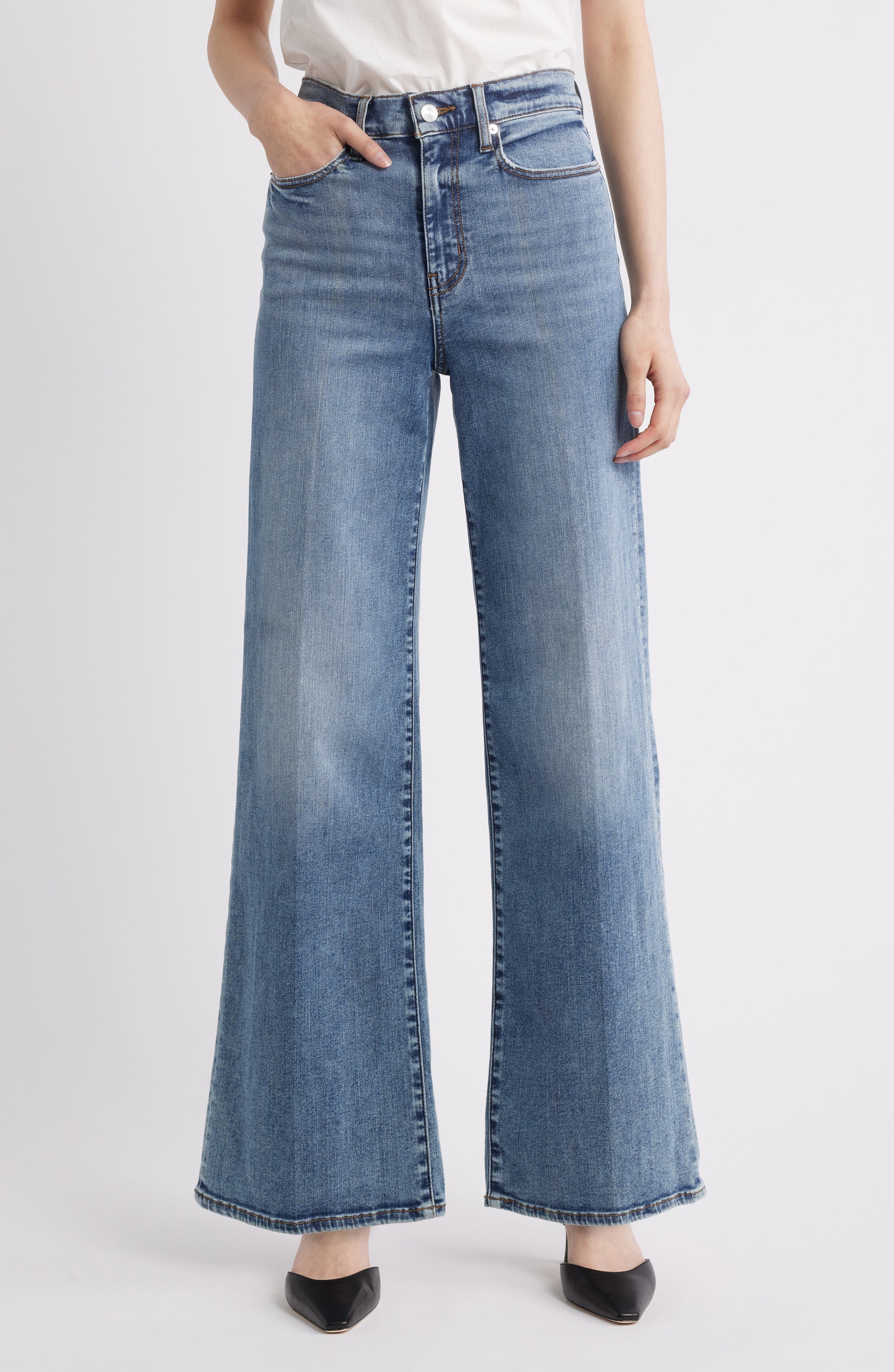 Le Slim Palazzo Jeans - image 1