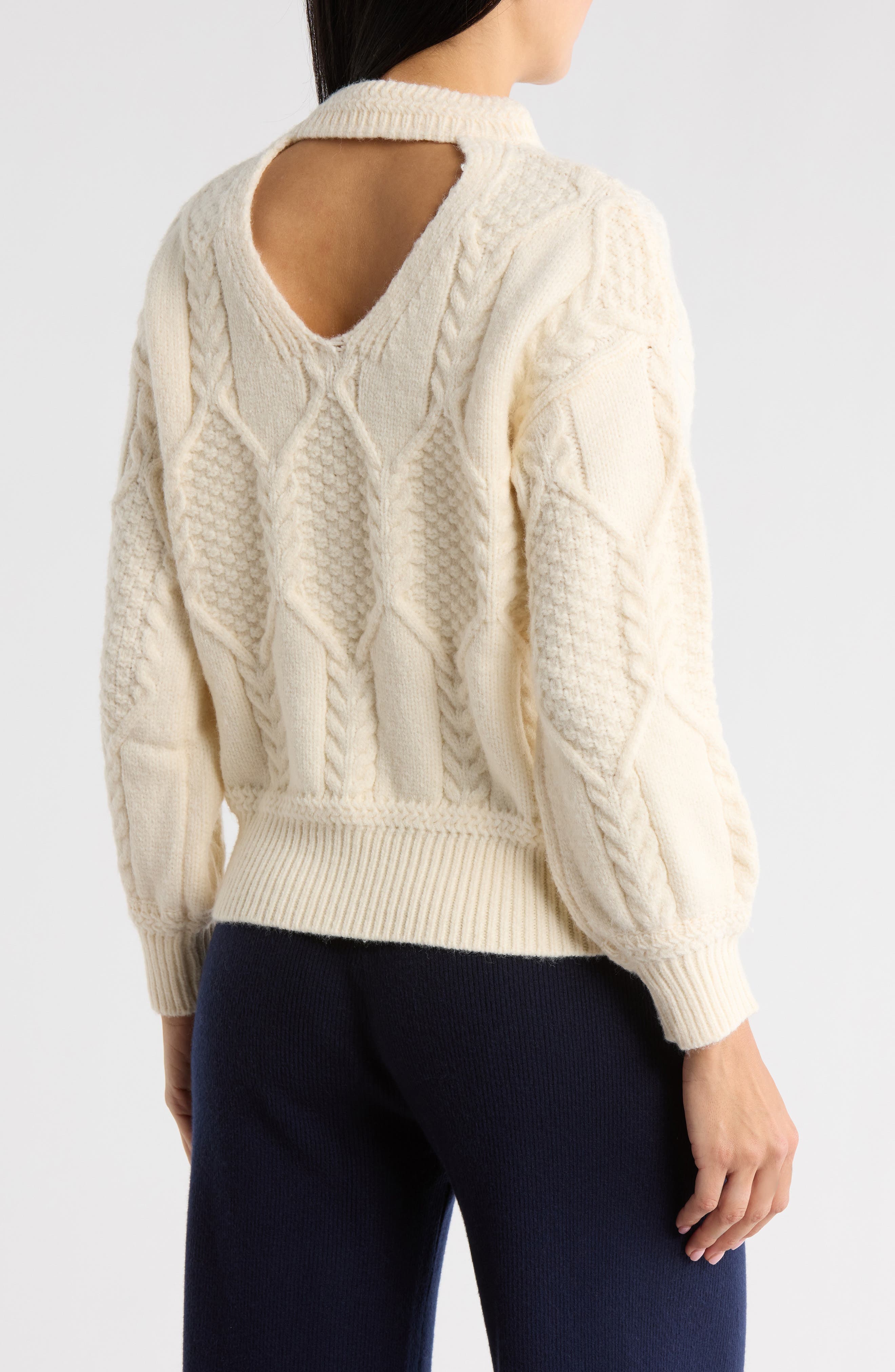 Julia Cable Knit Sweater - image 2