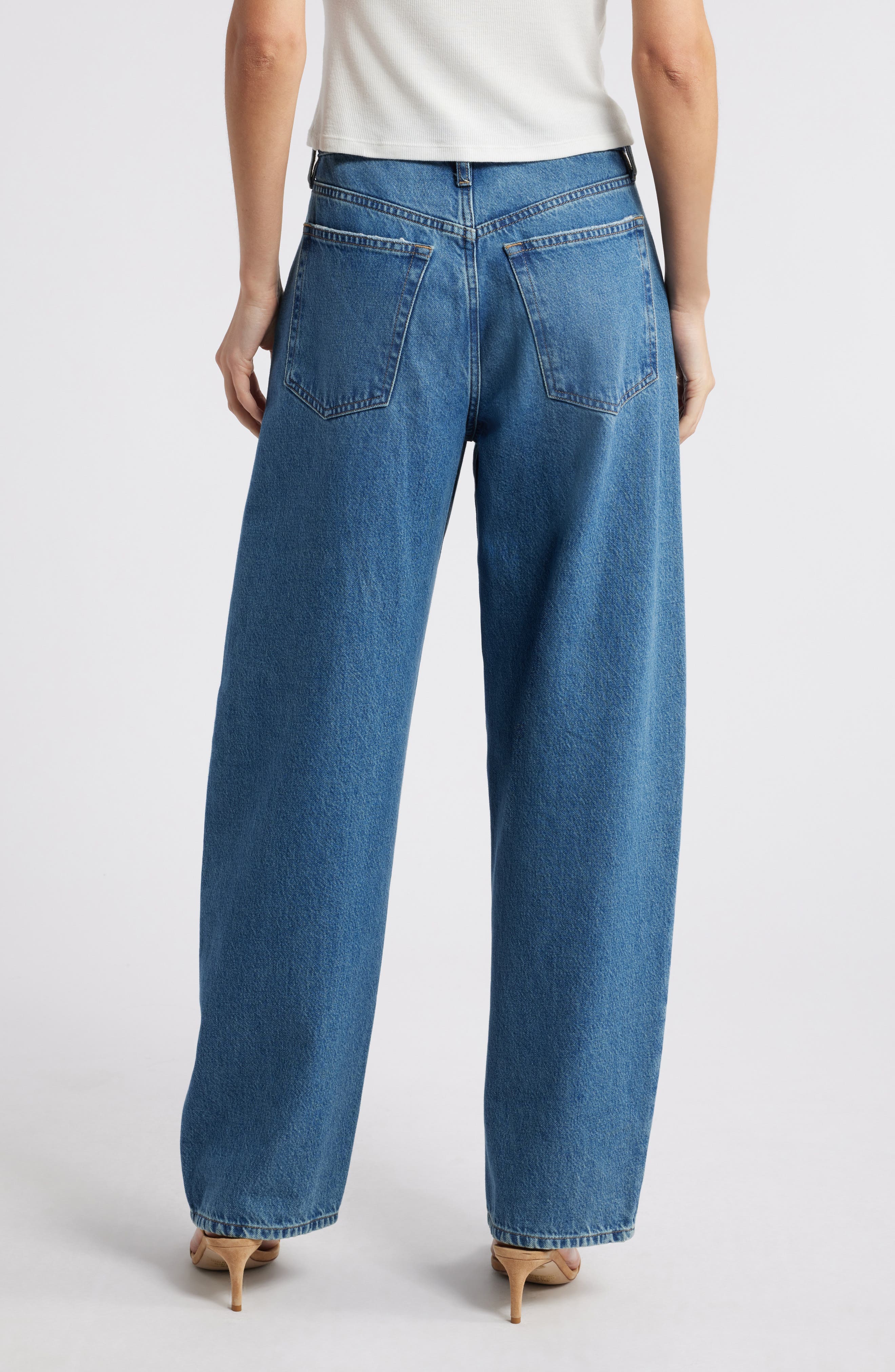 Low Slung Barrel Leg Jeans - image 2