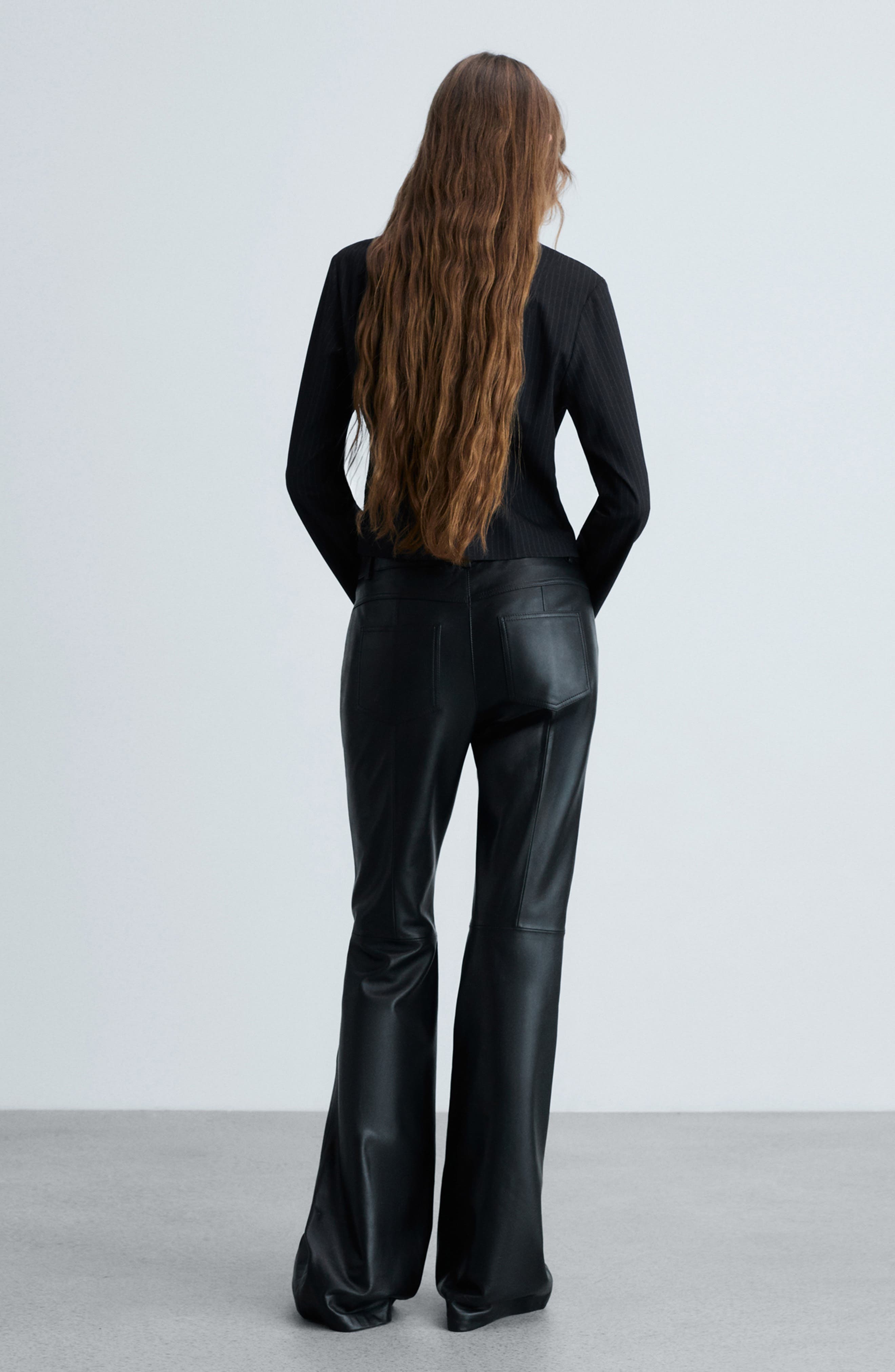 Pinstripe Zip Front Shirt - image 2