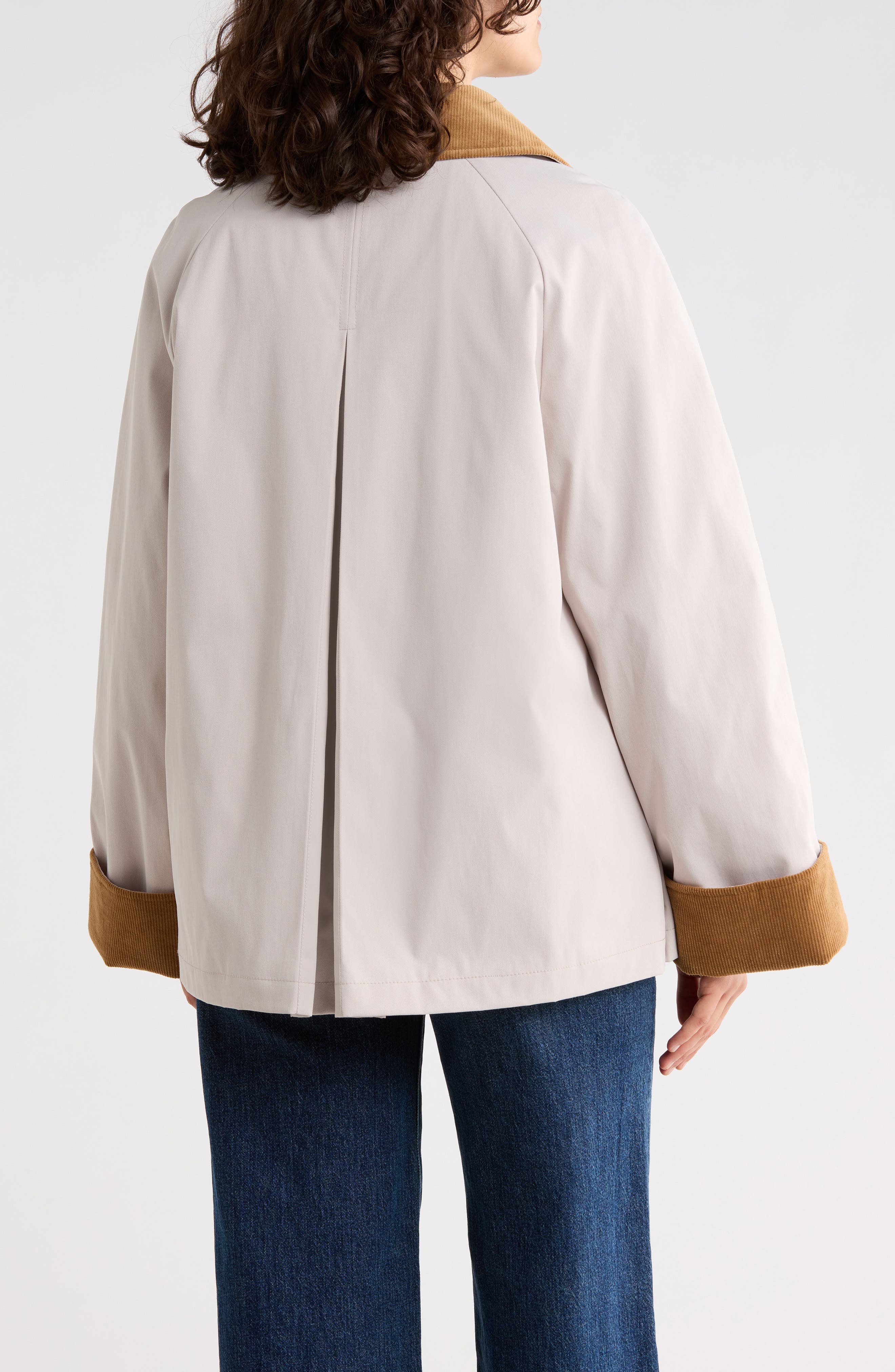 Corduroy Trim Rain Jacket - image 2