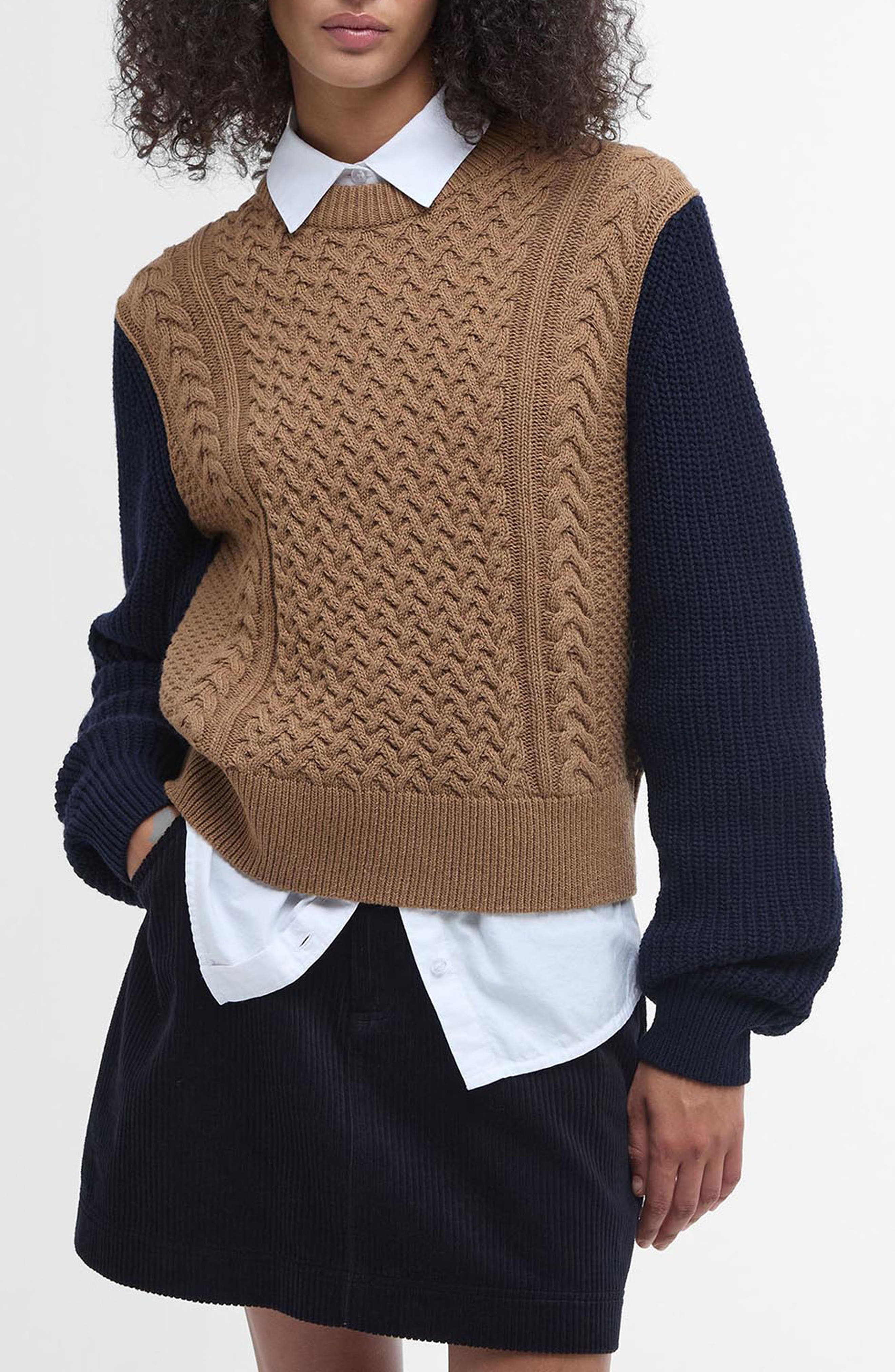 Ester Colorblock Wool & Cashmere Blend Sweater - image 1