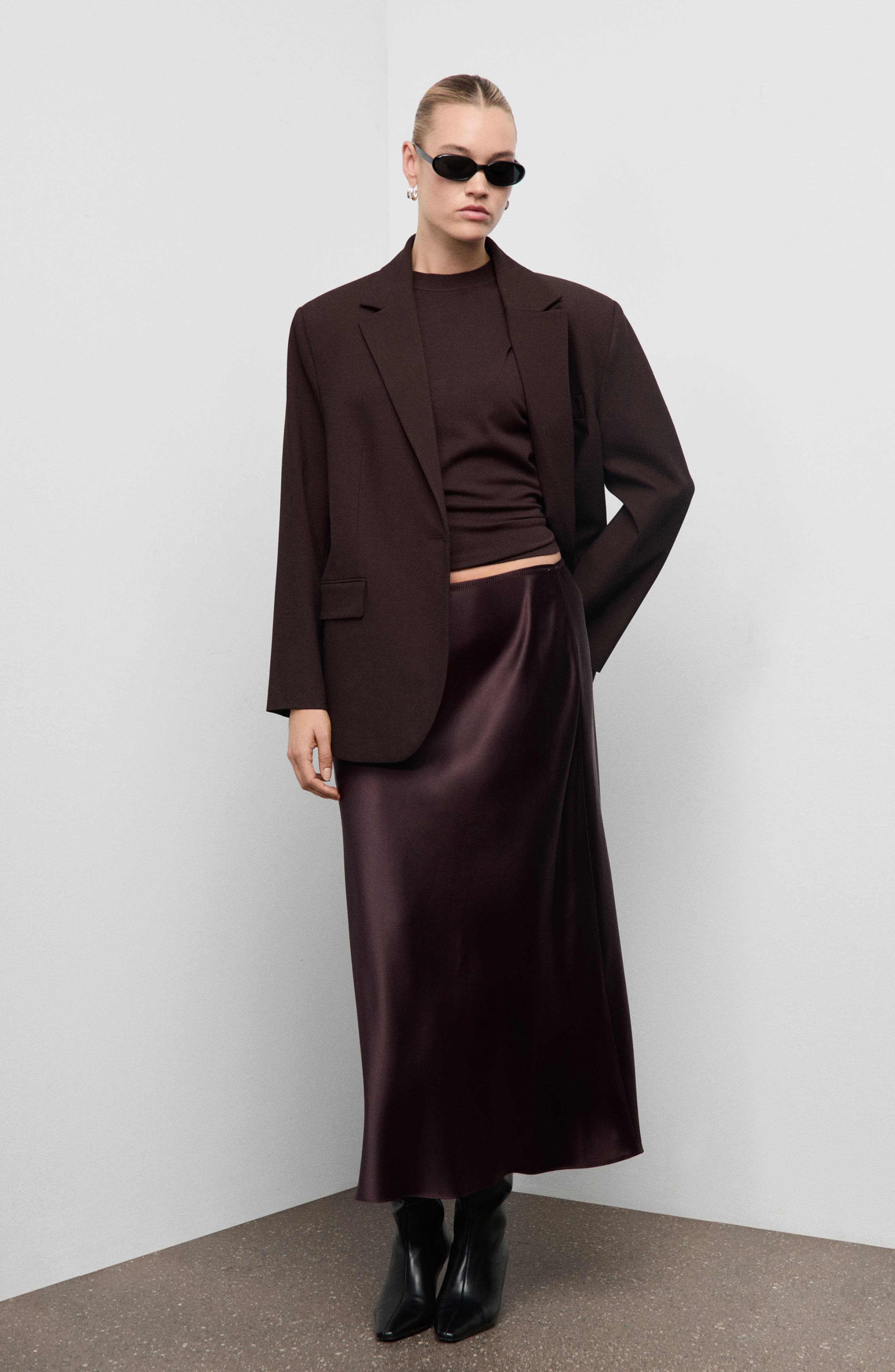 Satin Maxi Skirt - image 2