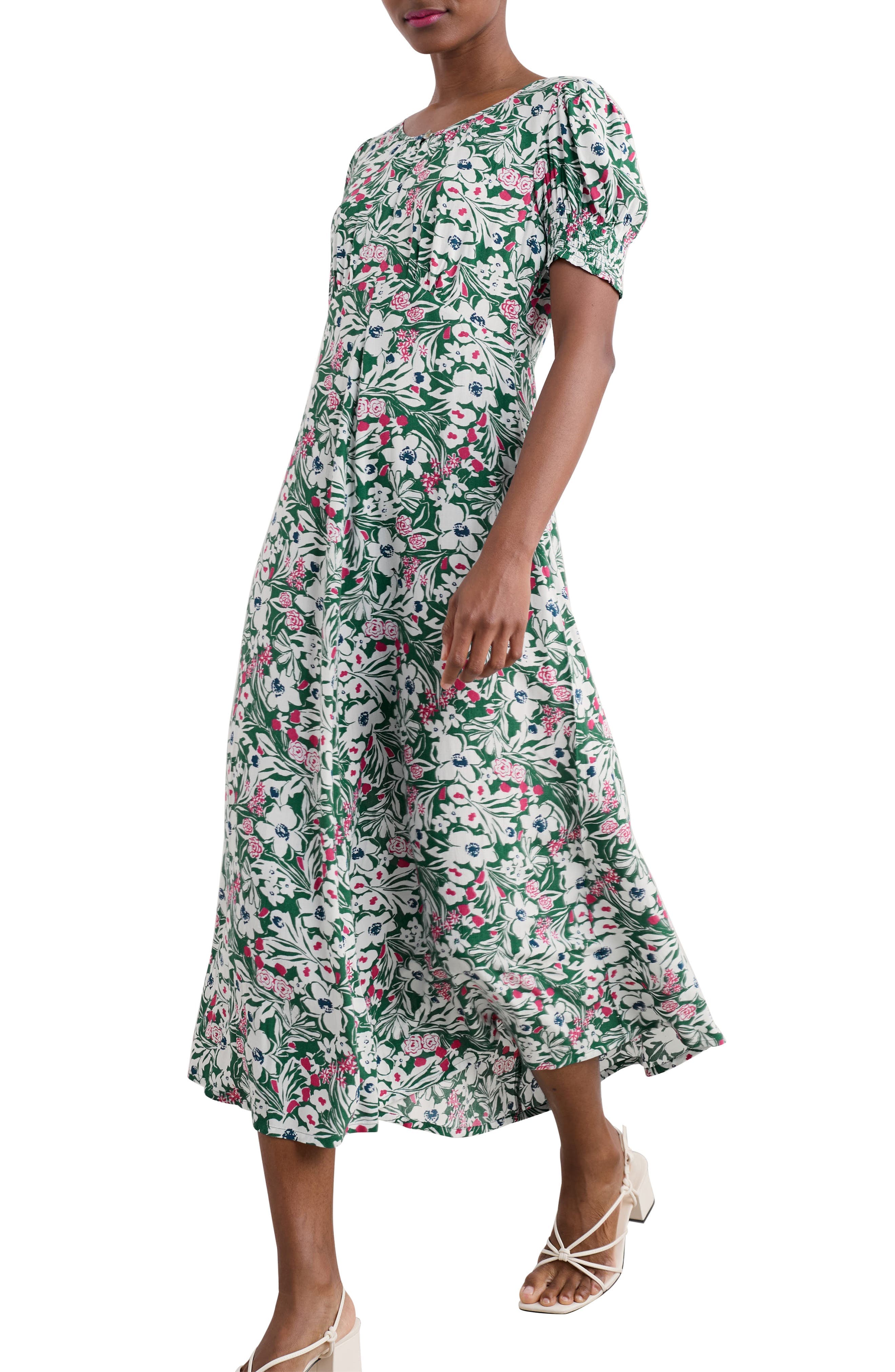 Marsh Violet Empire Waist Dress - image 1