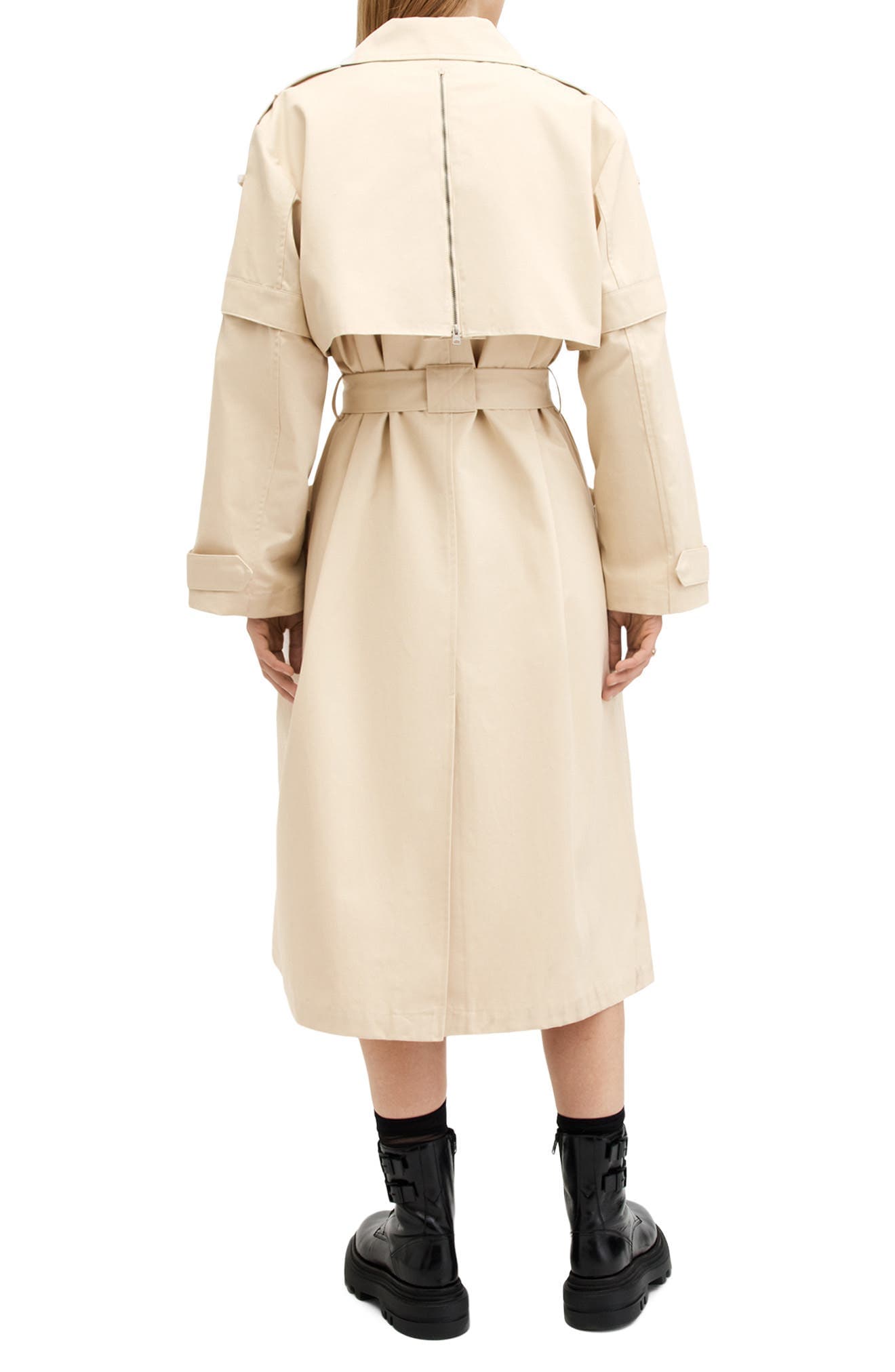 Clyde Double Breasted Trench Coat - image 2
