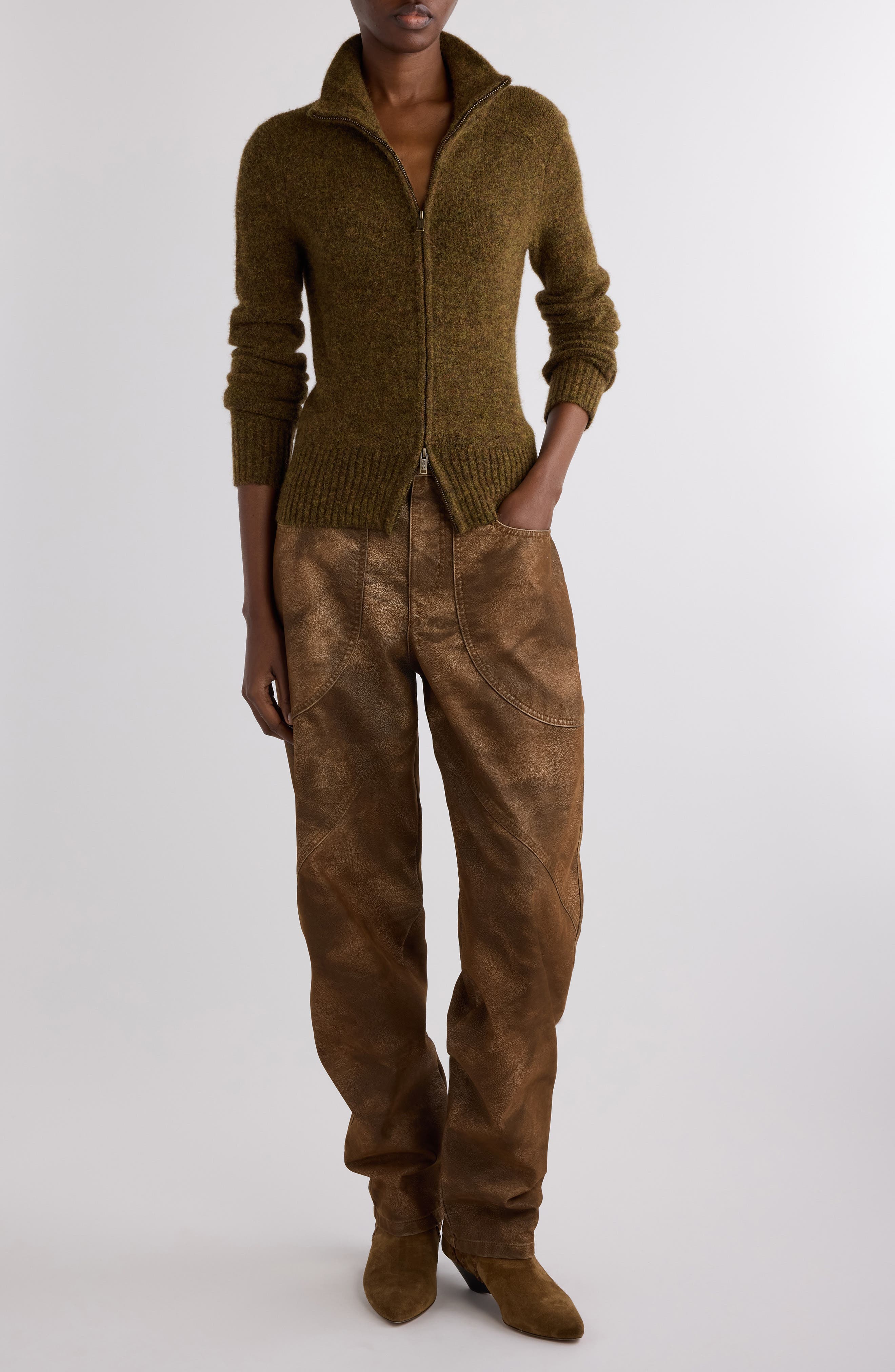 Prunella Front Zip Sweater - image 2