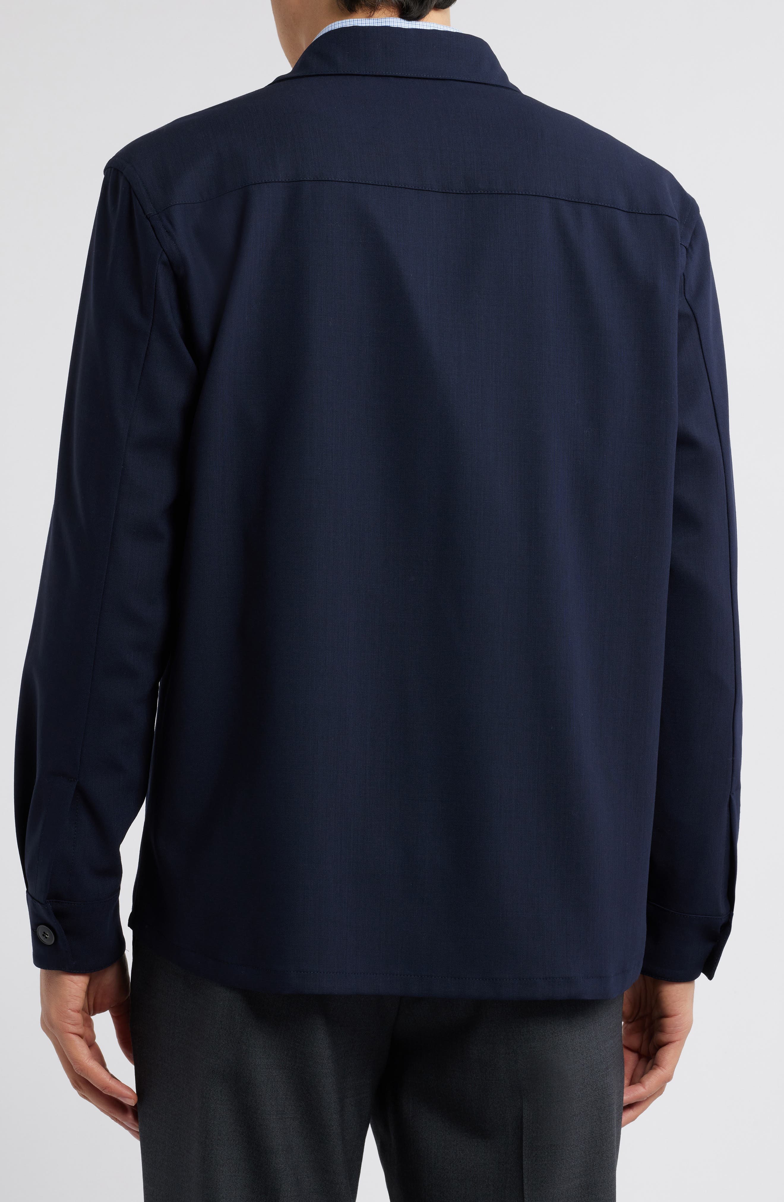 Nuvolo Regular Fit Wool Shirt Jacket - image 2