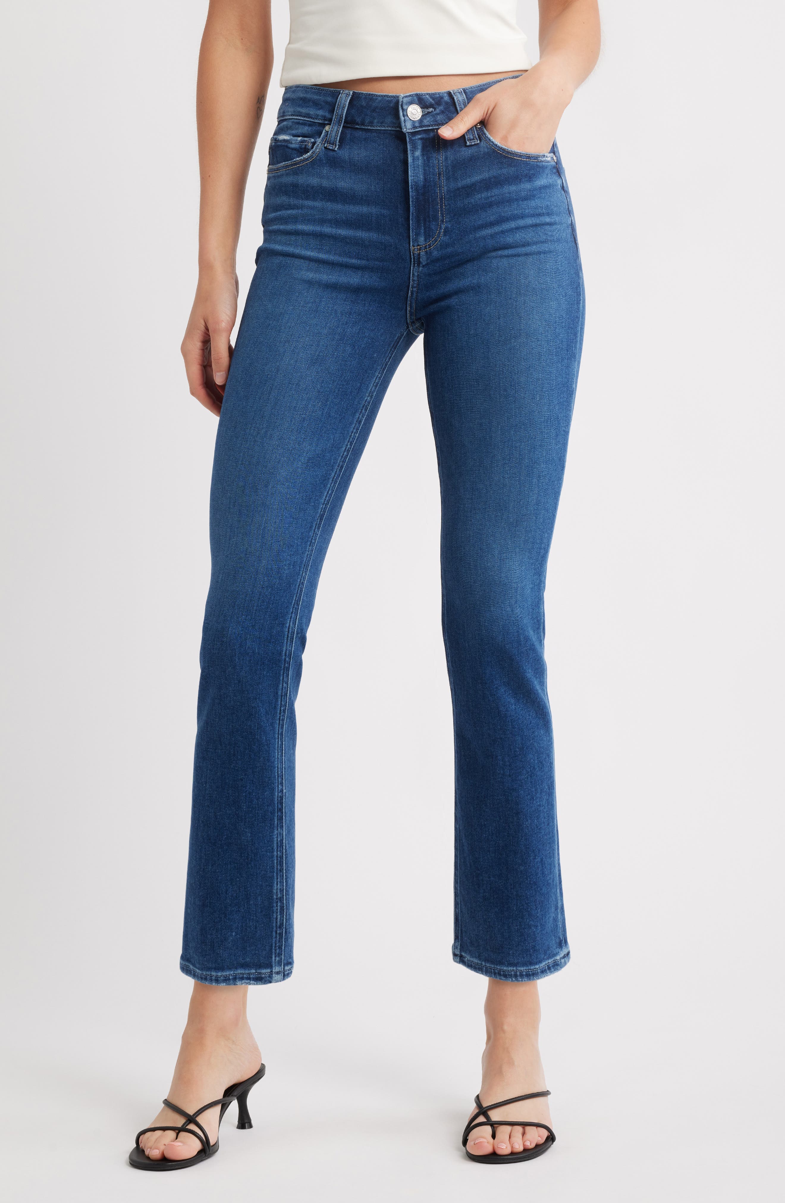 Cindy High Waist Ankle Straight Leg Jeans - image 1