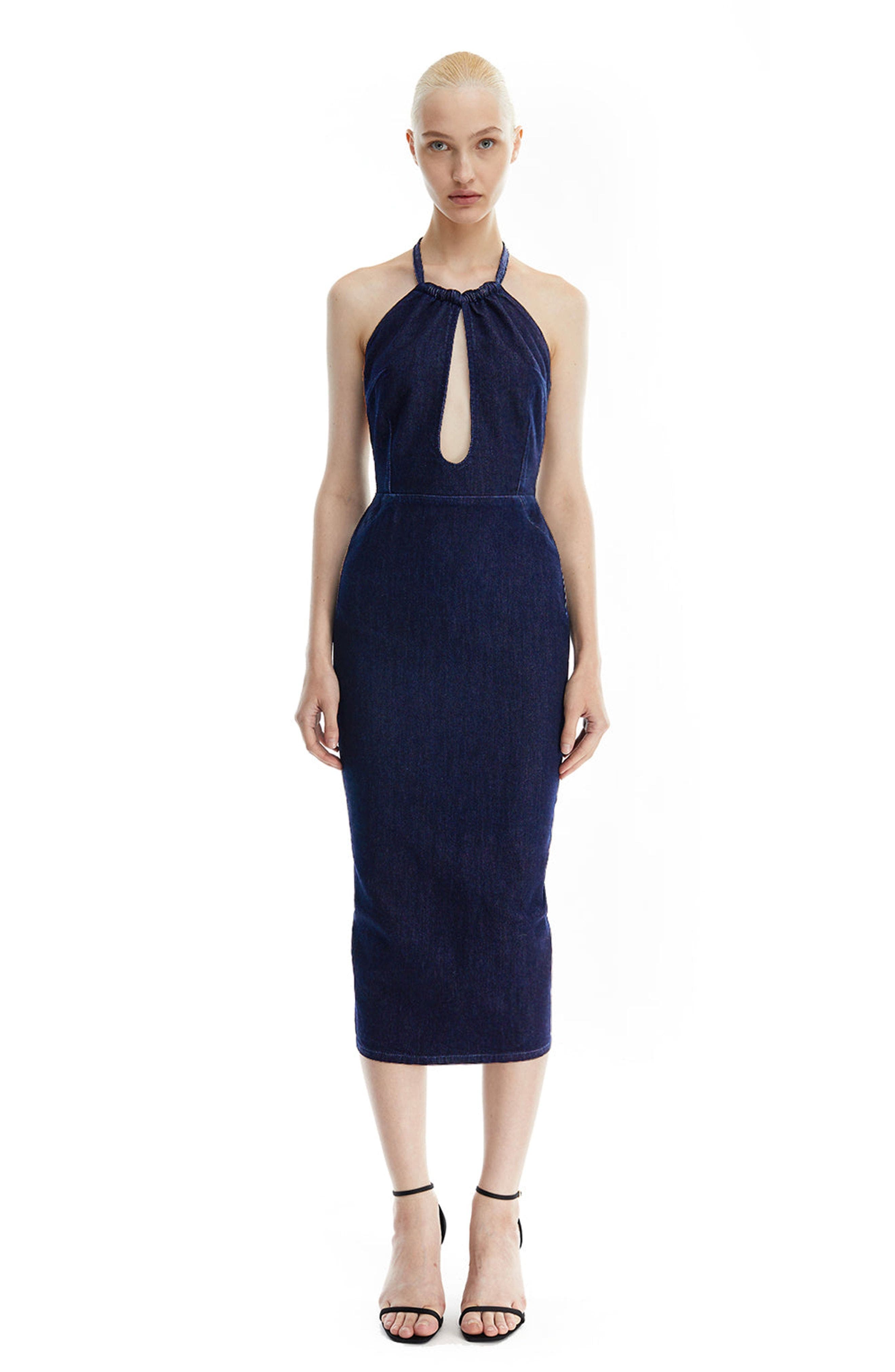 Olivia Denim Midi Dress - image 2