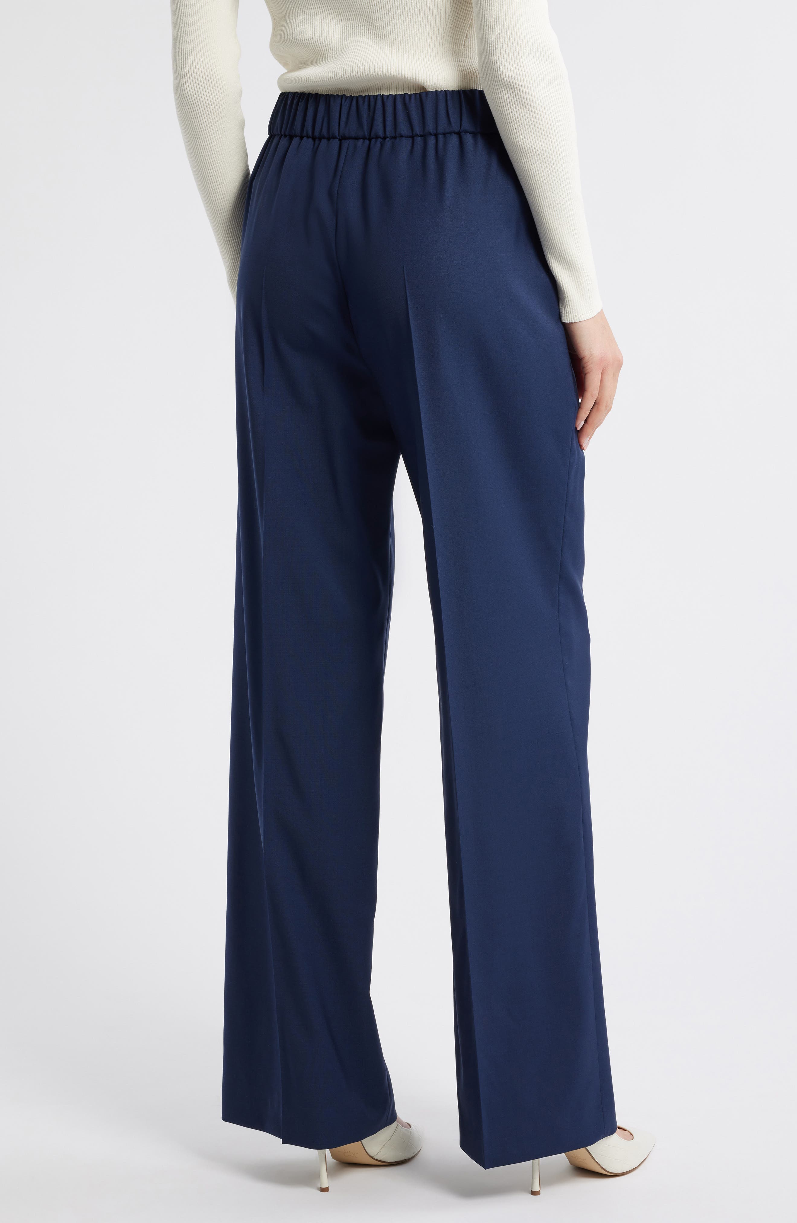 Toyal Pull-On Virgin Wool Flare Pants - image 2