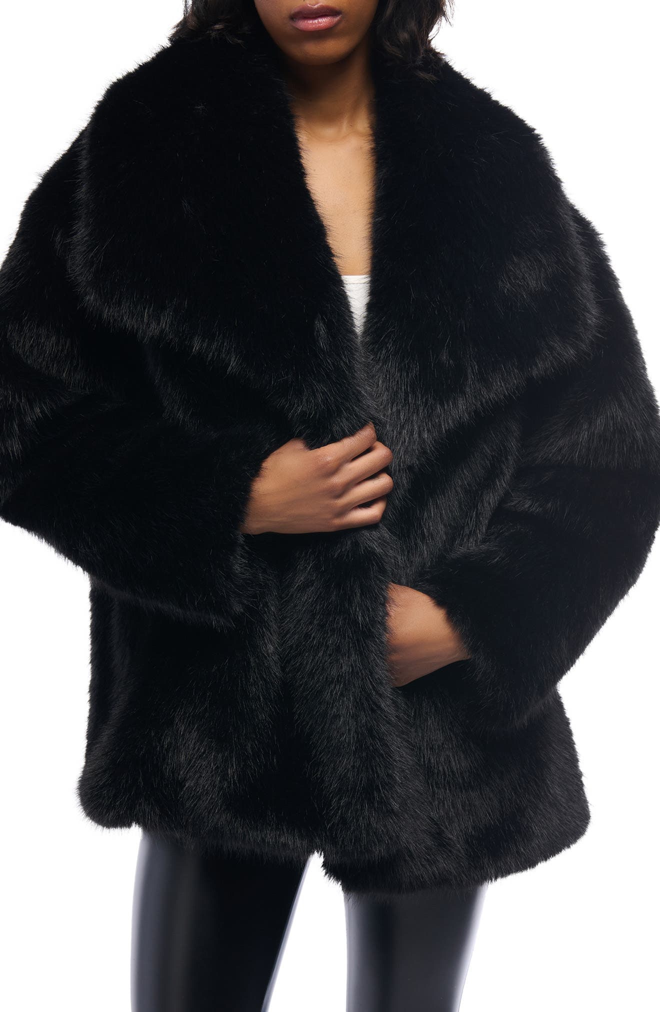 Old Hollywood Faux Fur Jacket - image 1
