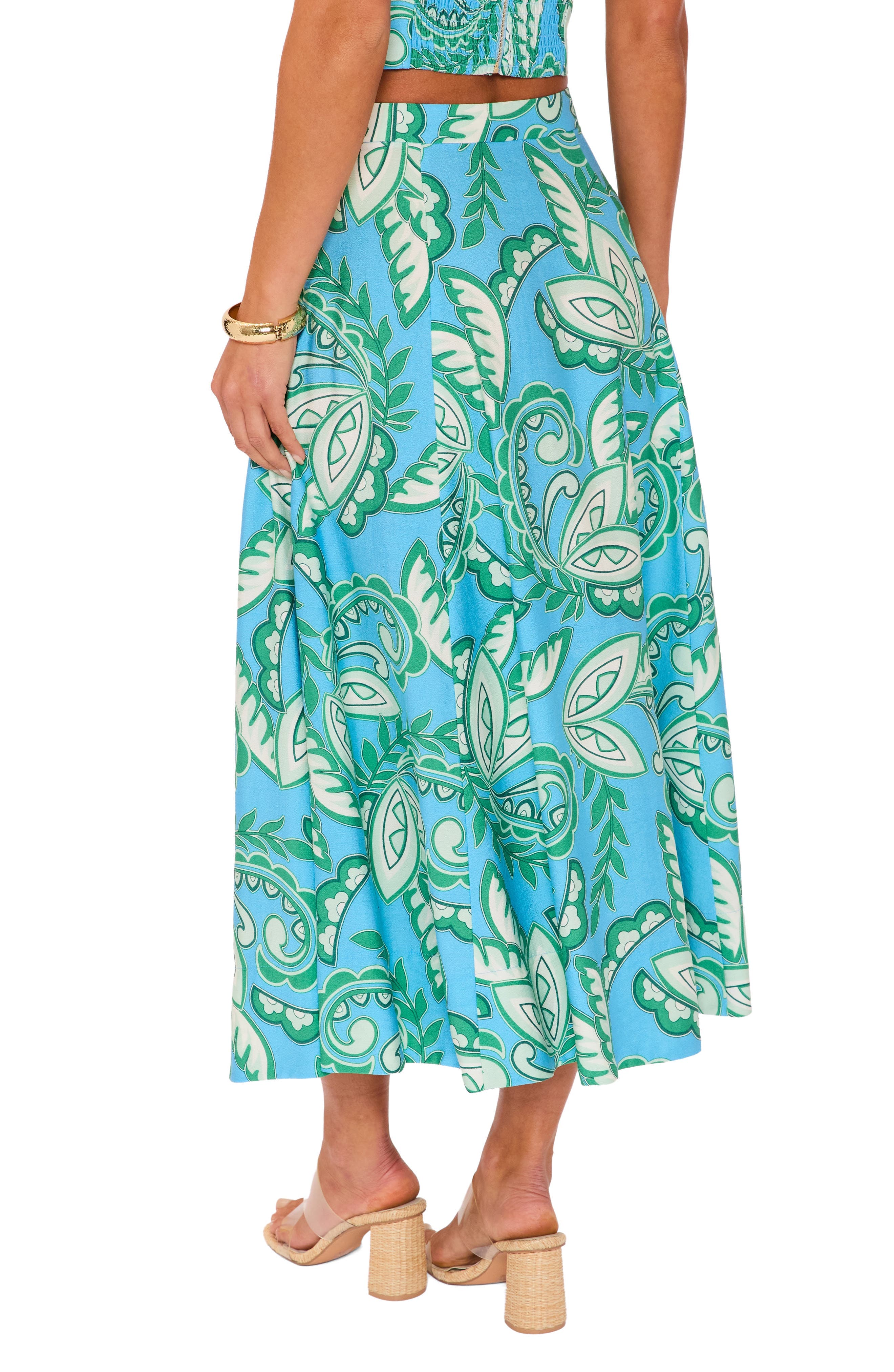 Florence Abstract Paisley Skirt - image 2