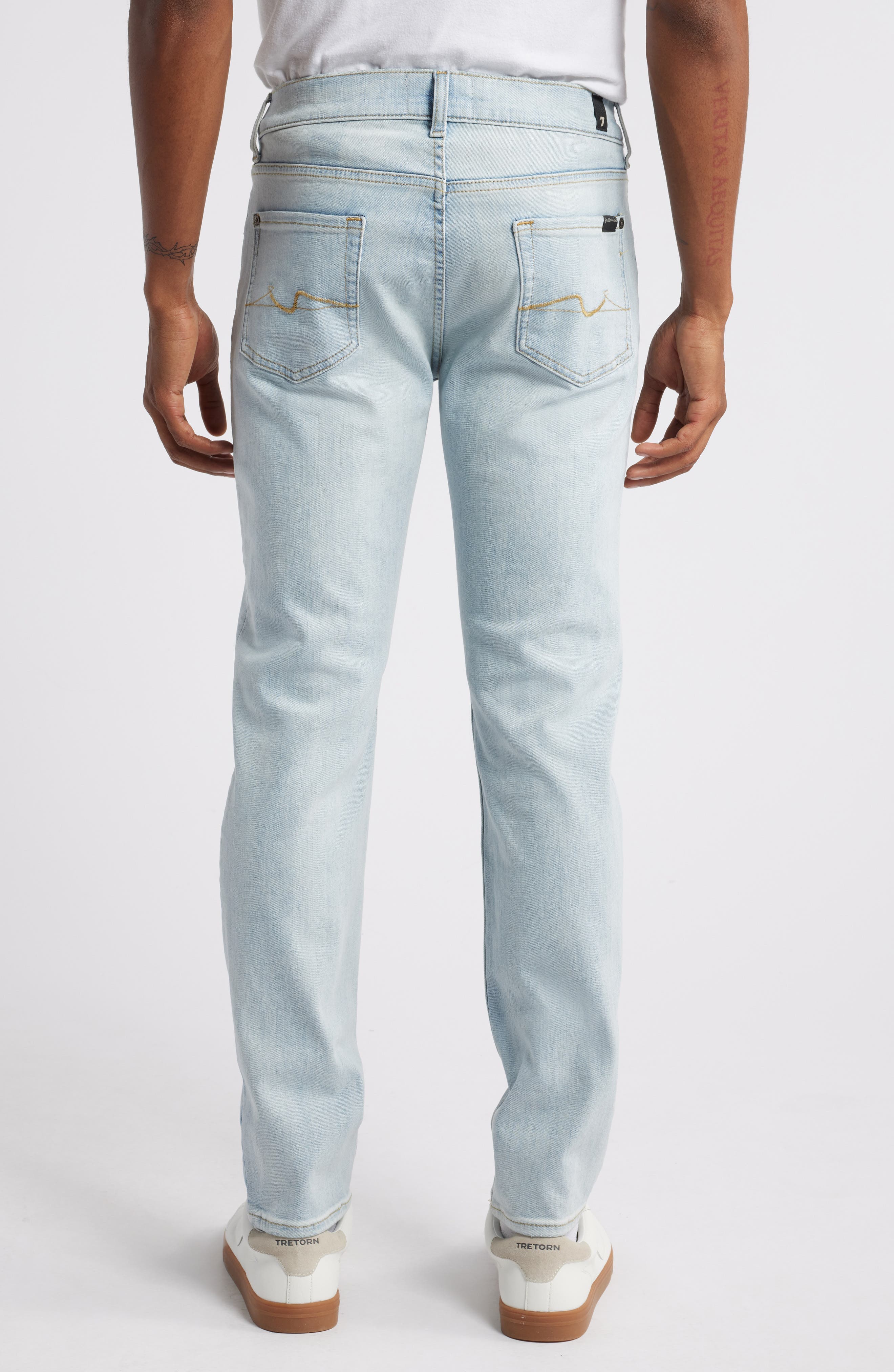 Slimmy Tapered Stretch Cotton Jeans - image 2