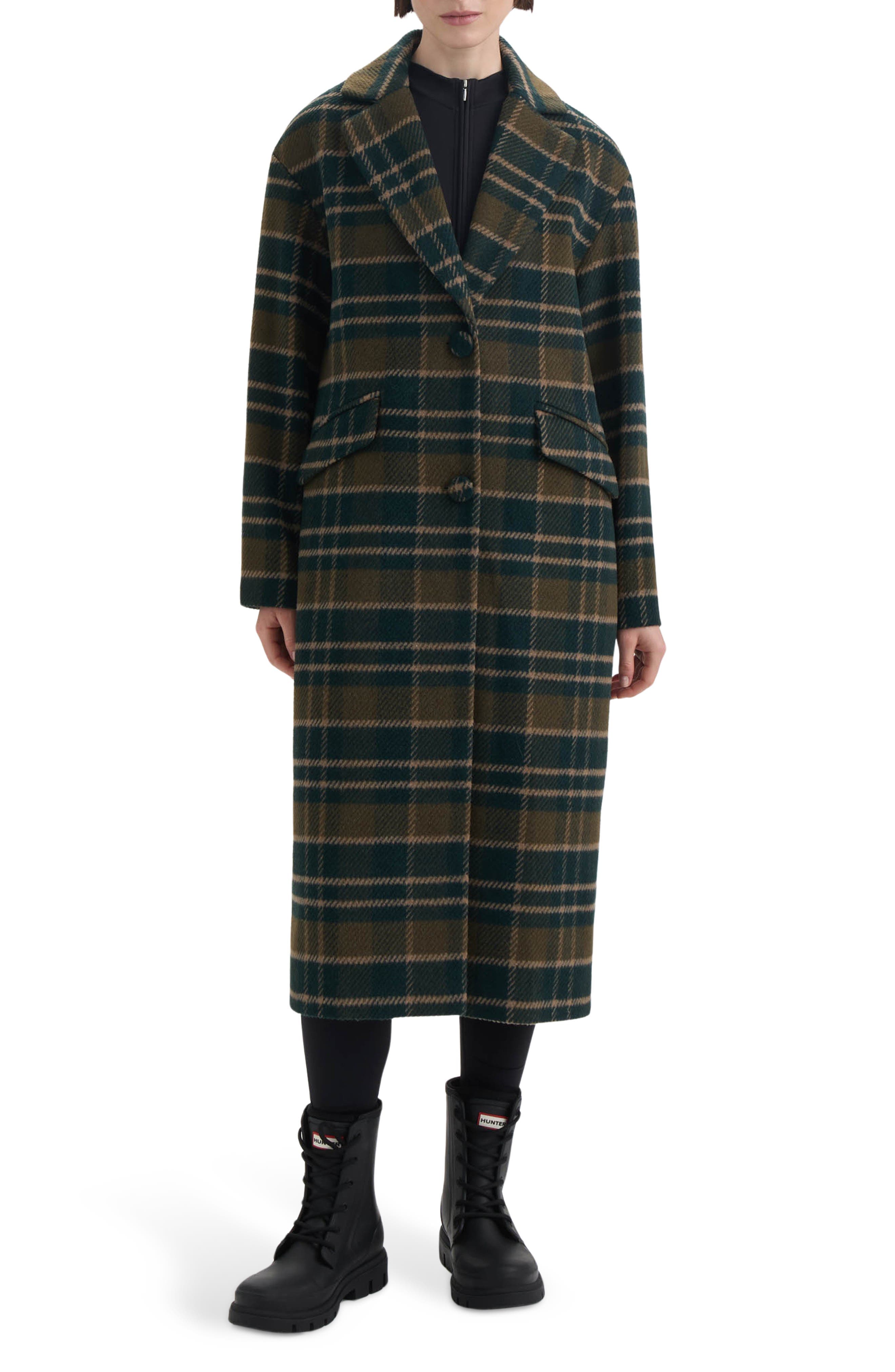 Carra Brushed Plaid Coat - image 1