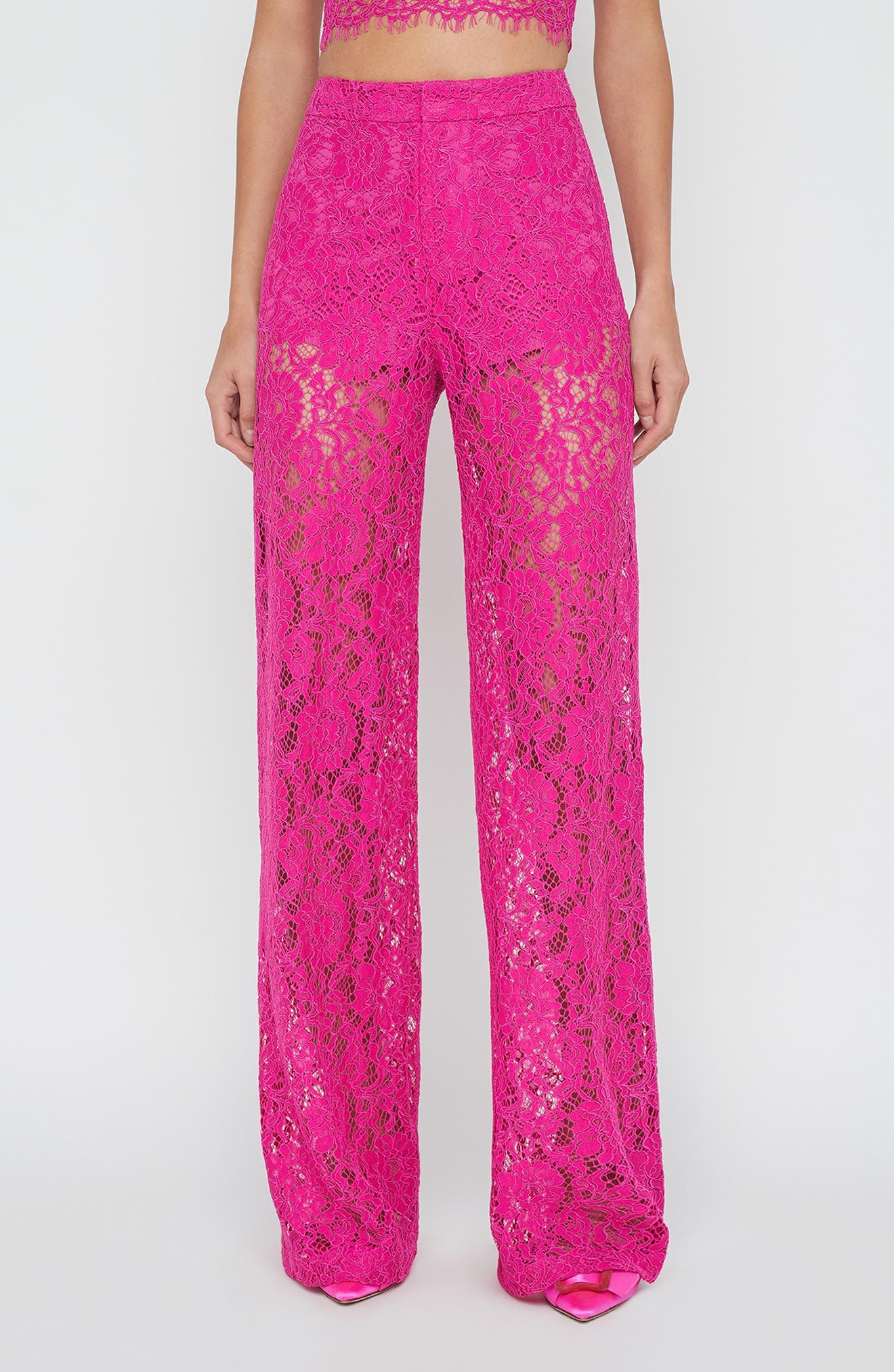 Livvy High Waist Lace Straight Leg Pants - image 1