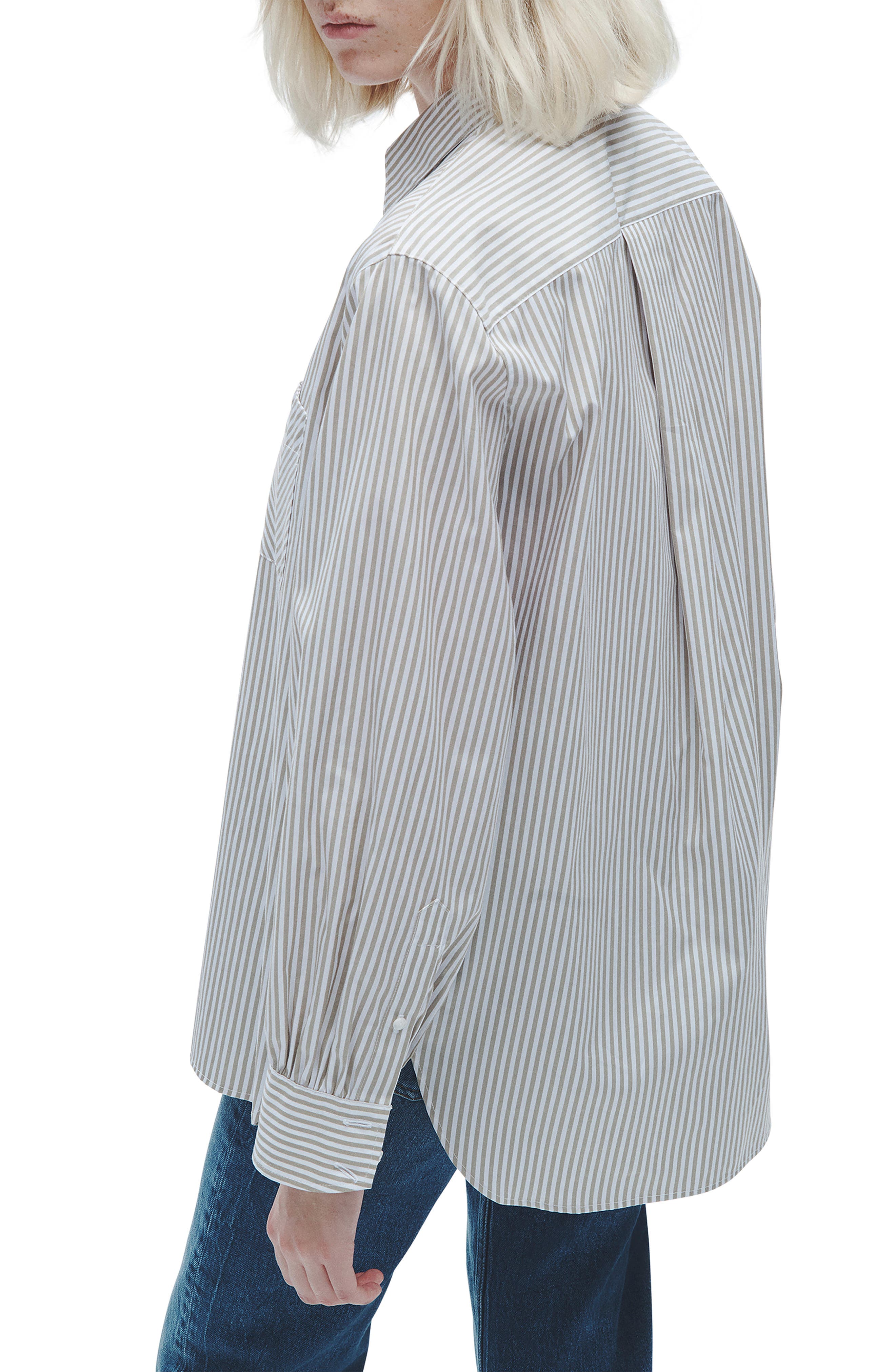 Maxine Stripe Cotton Button-Up Shirt - image 2