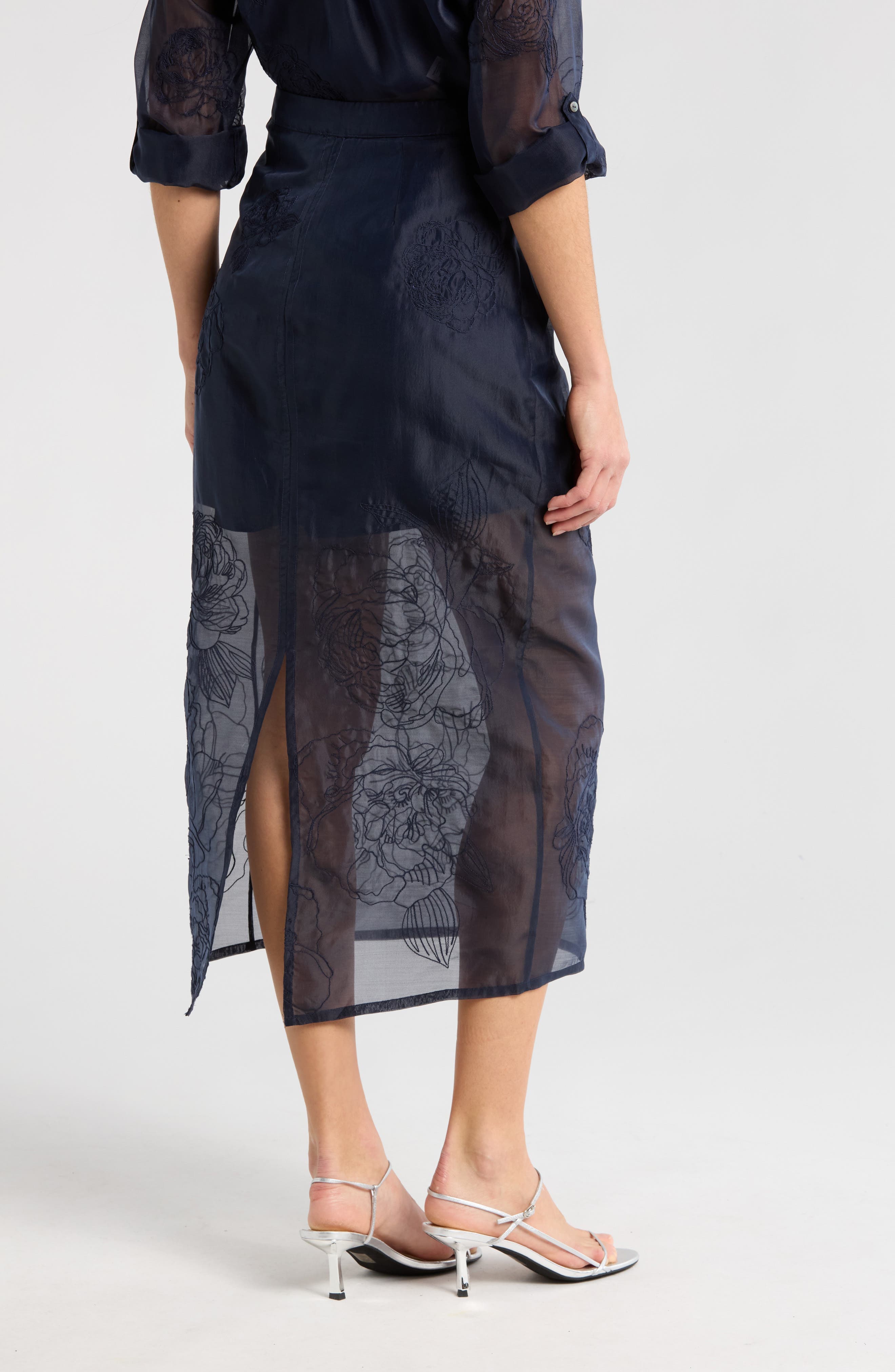 Etta Floral Embroidered Maxi Skirt - image 2