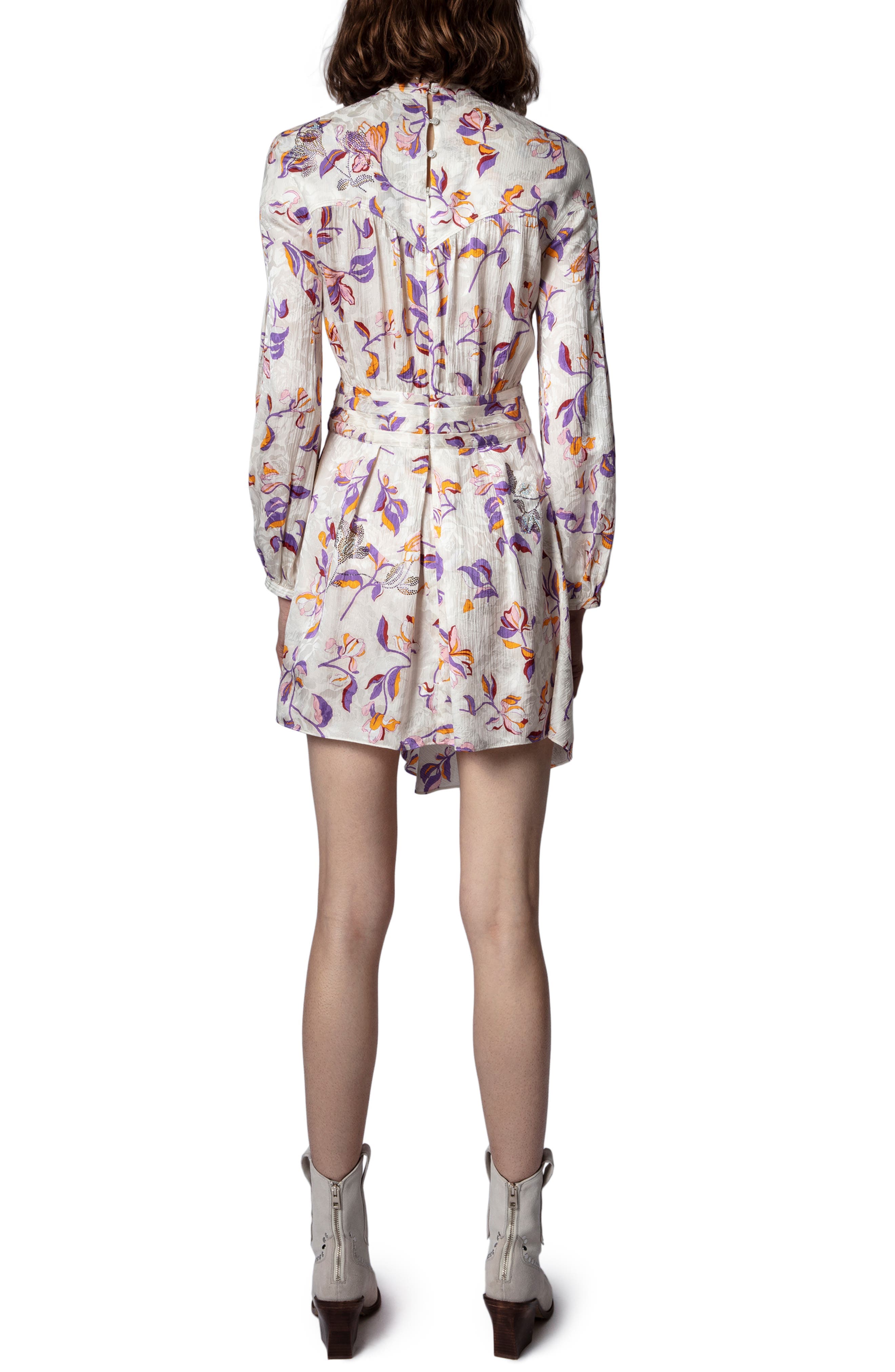Rivage Floral Print Long Sleeve Dress - image 2