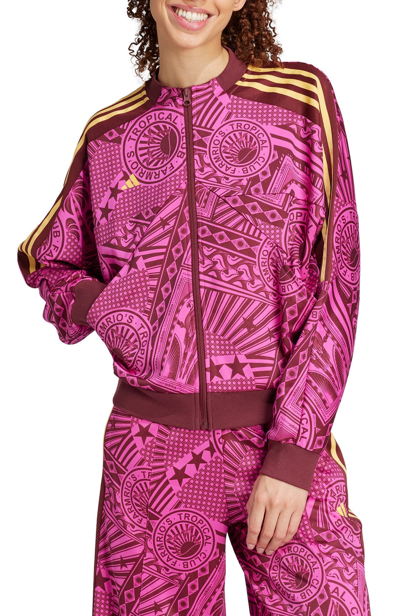 x FARM Rio Oasis Night Track Jacket - image 1