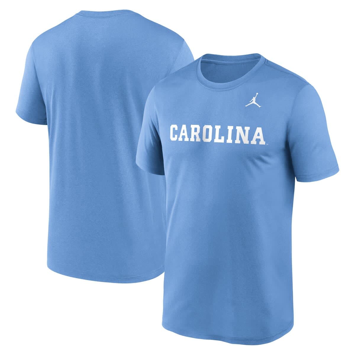 Men's Jordan Brand Carolina Blue North Carolina Tar Heels Primetime Legend Wordmark T-Shirt - image 1