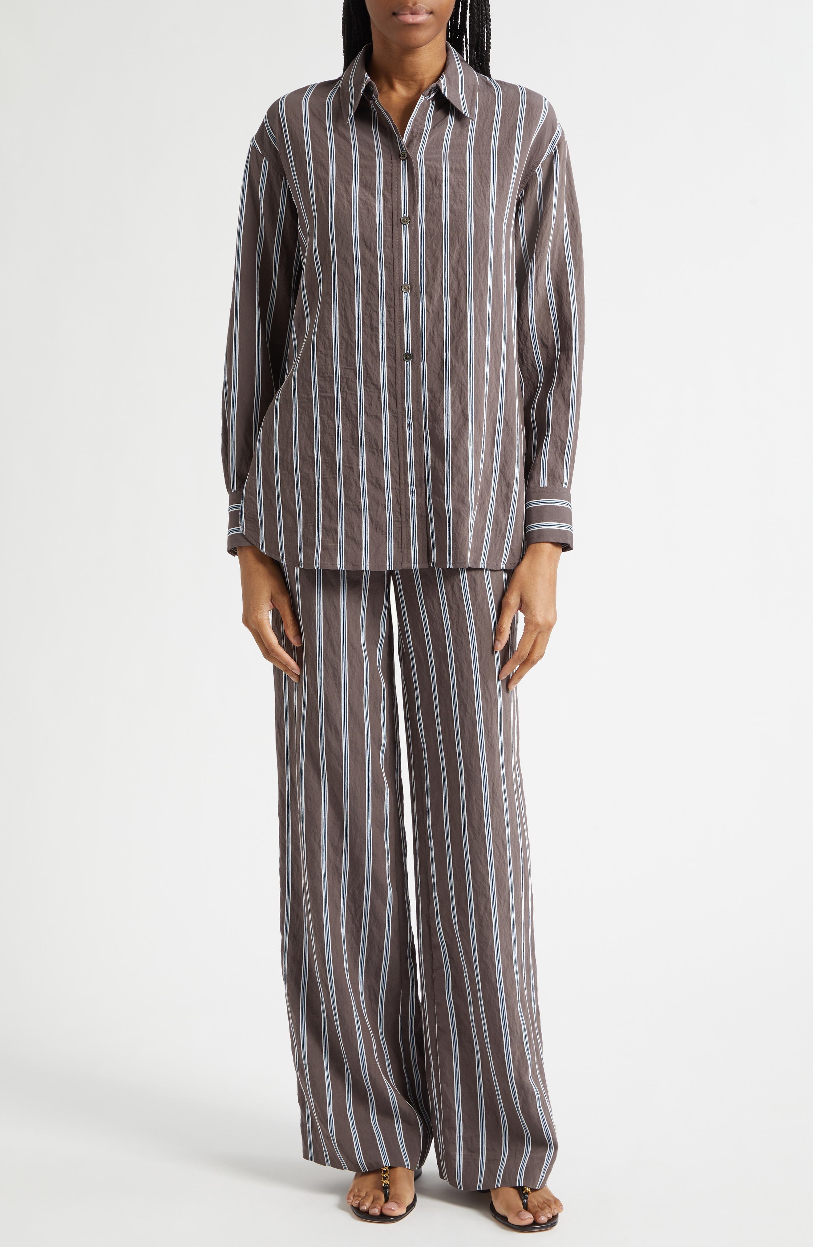 Carraway Stripe Wide Legs Pants - image 2