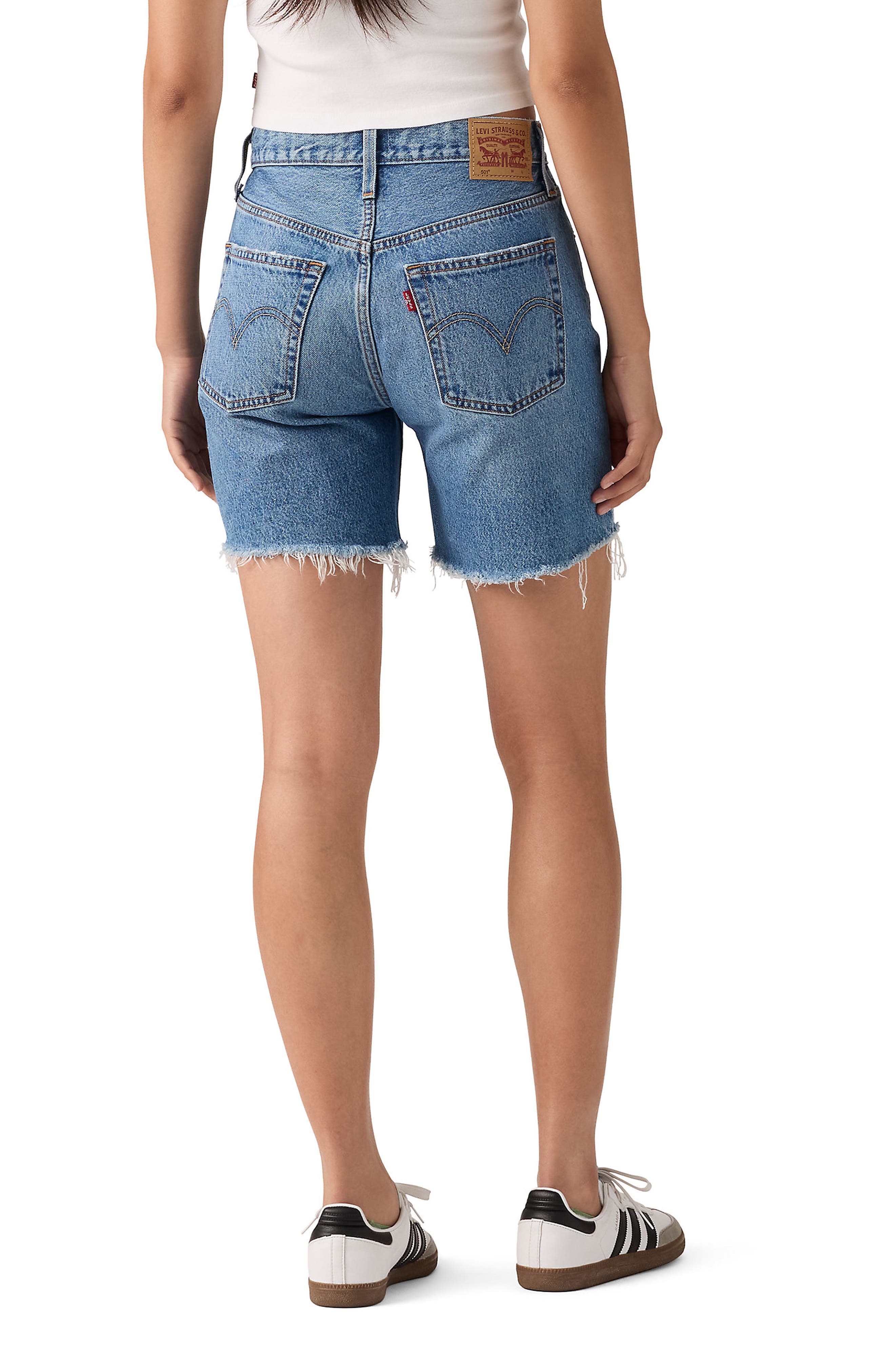 501 Mid Thigh Denim Cutoff Shorts - image 2