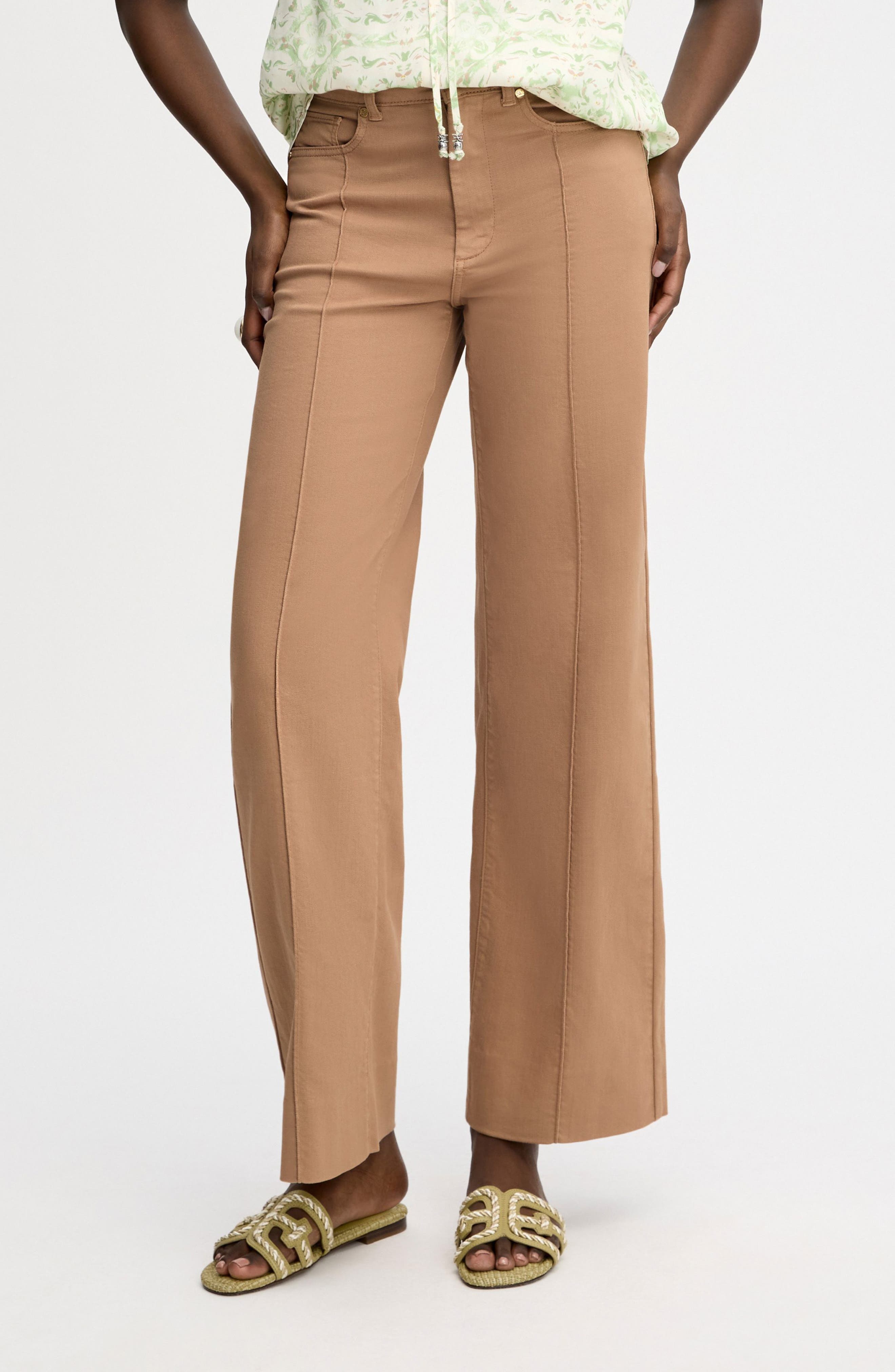 Pintuck Wide Leg Trouser Jeans - image 3