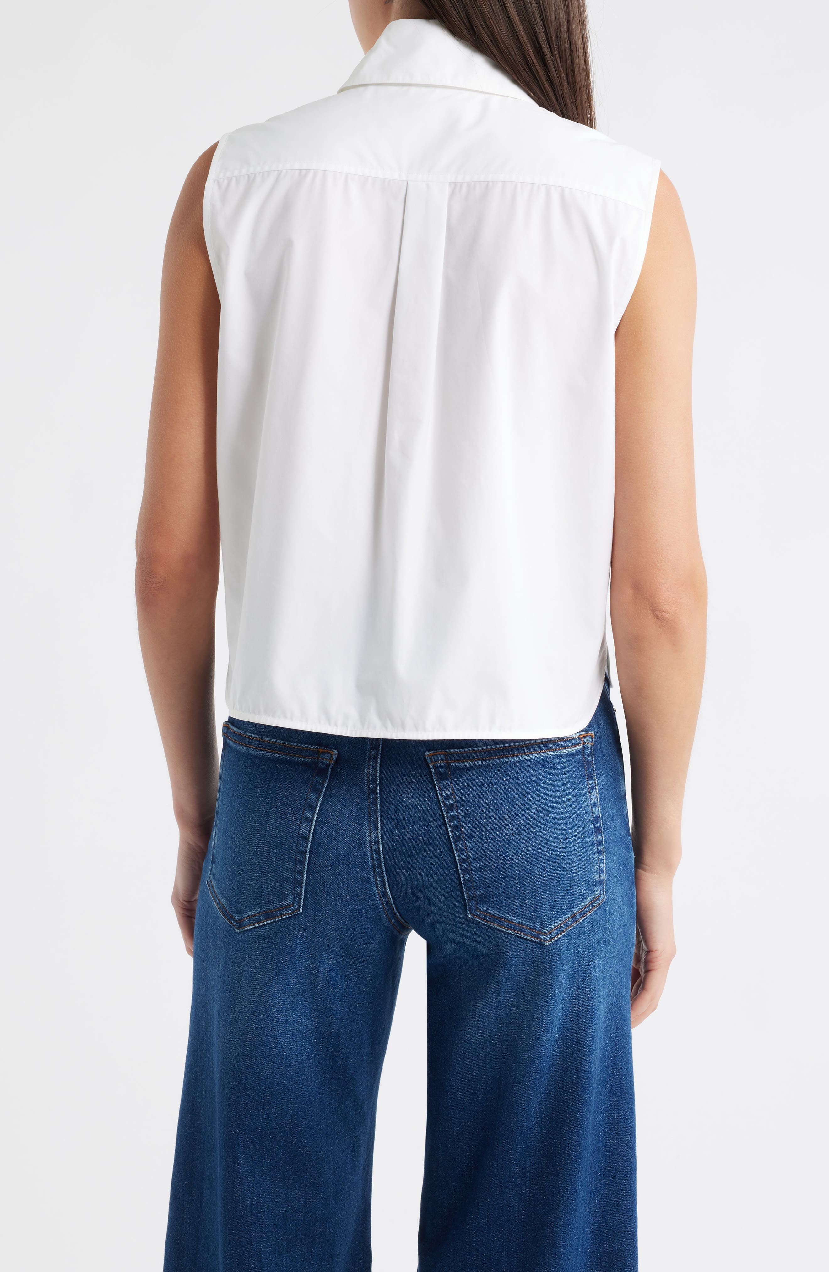 The Prep Embellished Sleeveless Button-Up Shirt - image 2