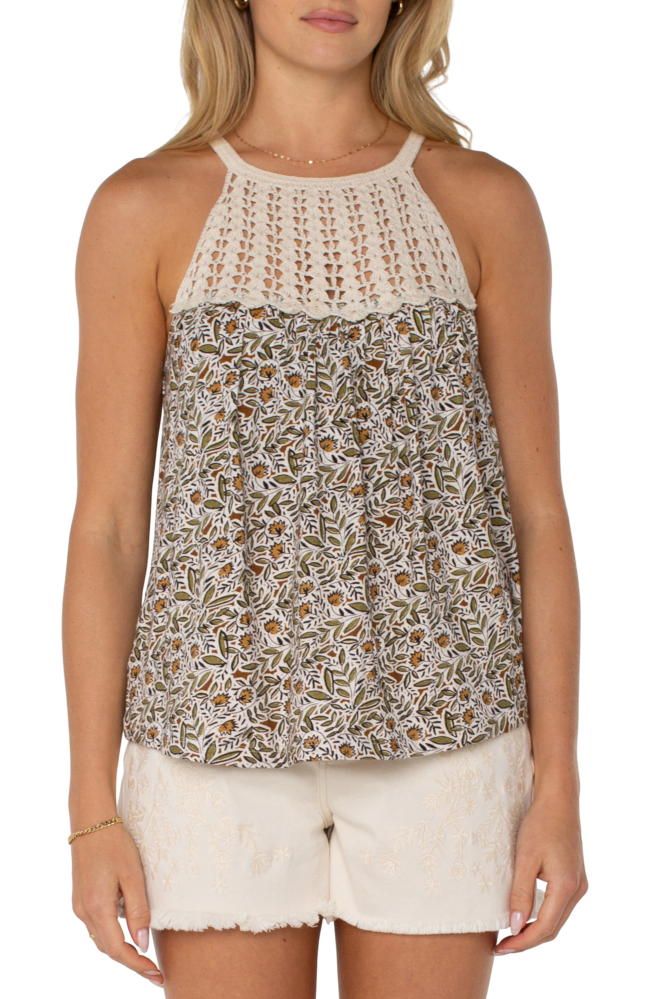 Crochet Detail Tank - image 1