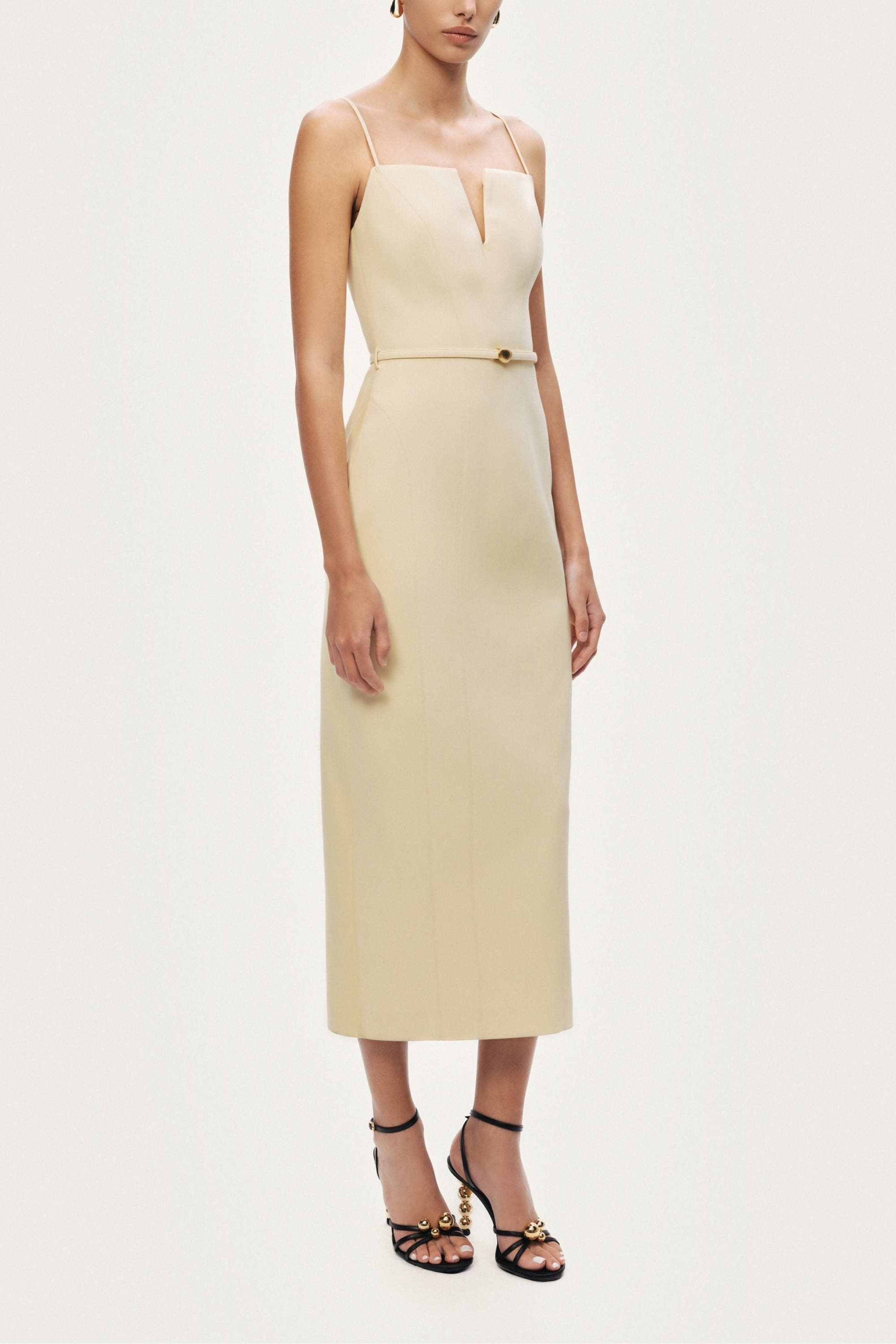 Strappy Belted Midi Dress - image 2