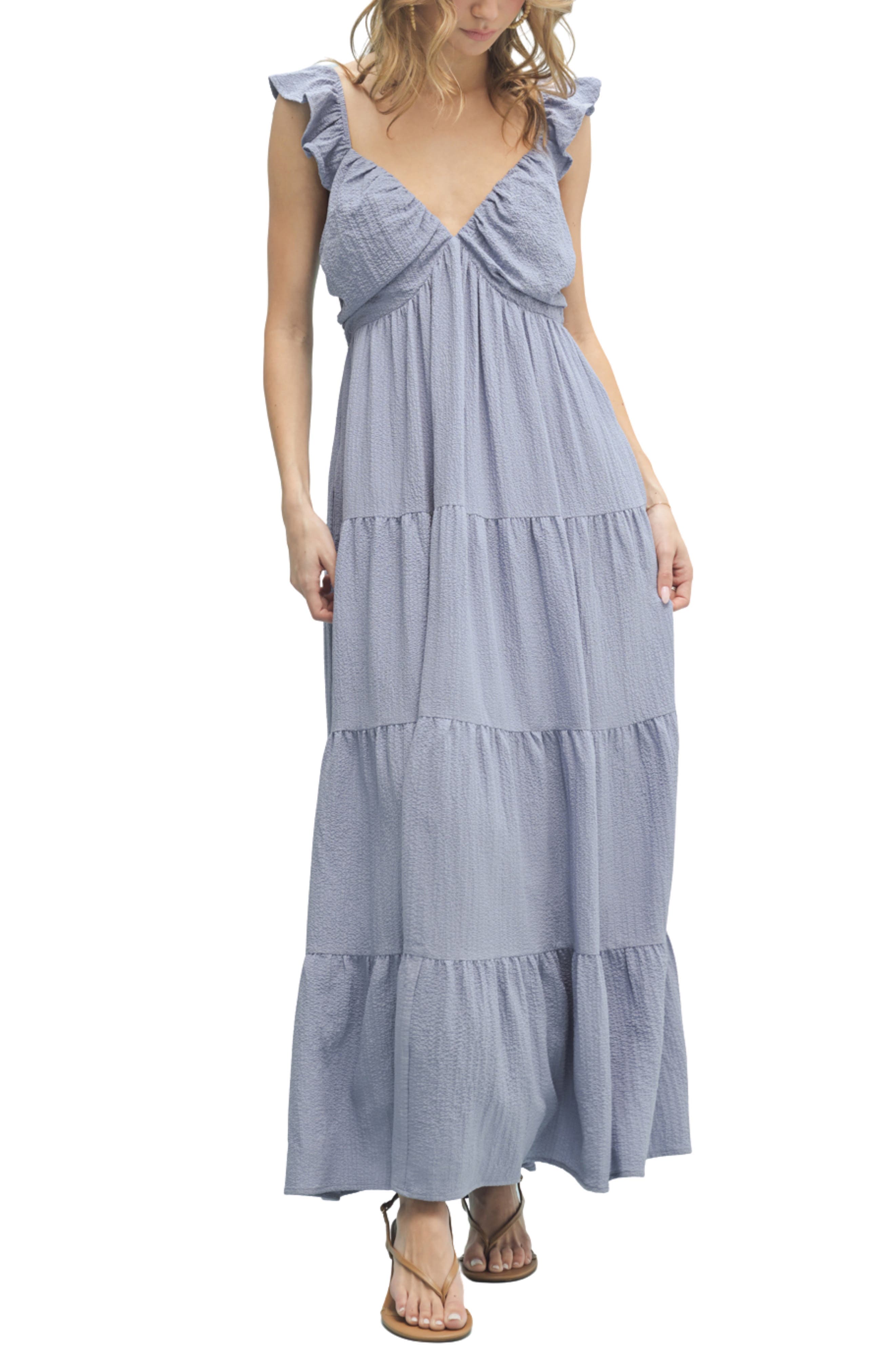 Textured Tiered Maxi Dress - image 3