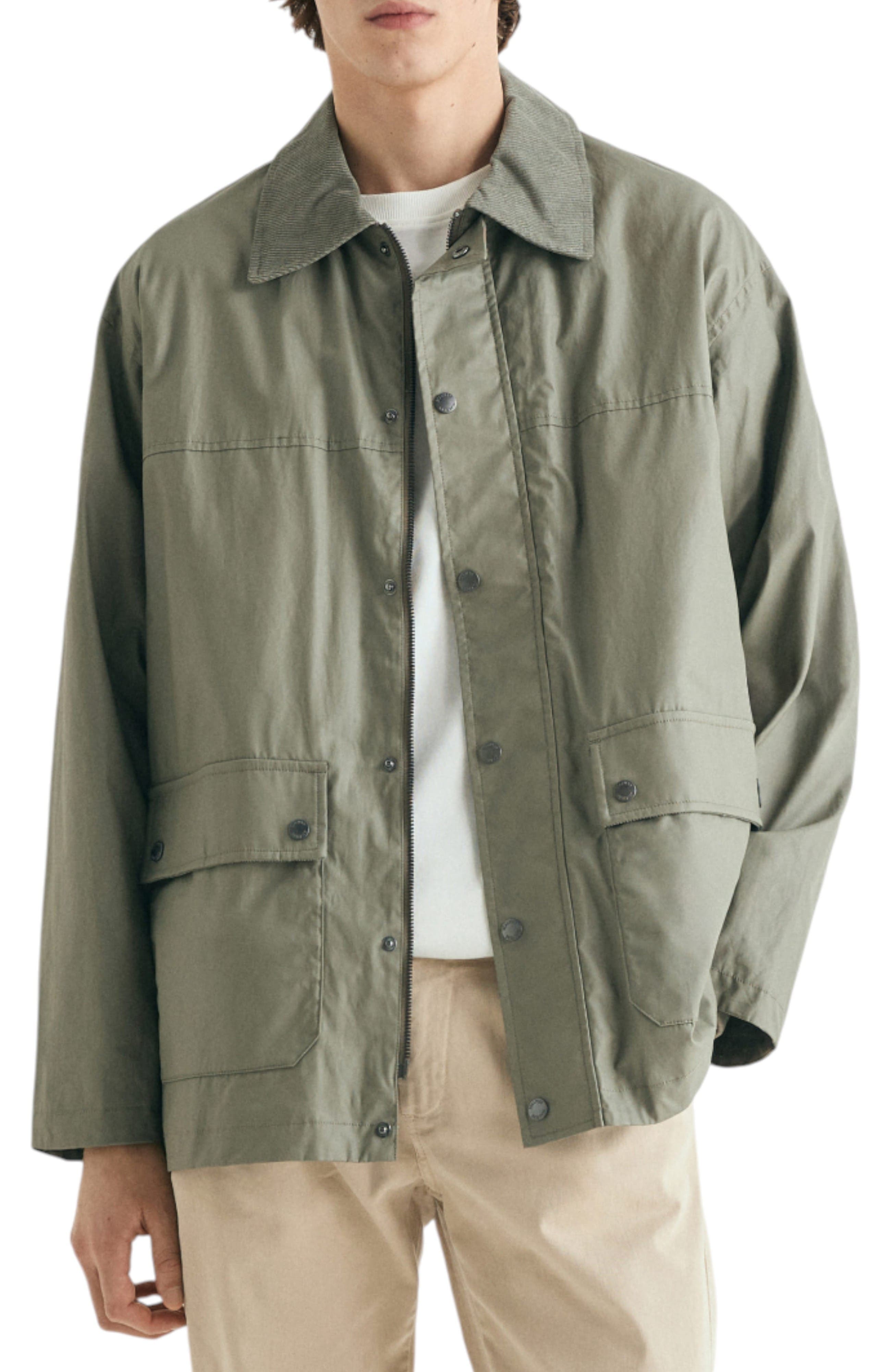 Waxed Jacket With Snaps - image 1
