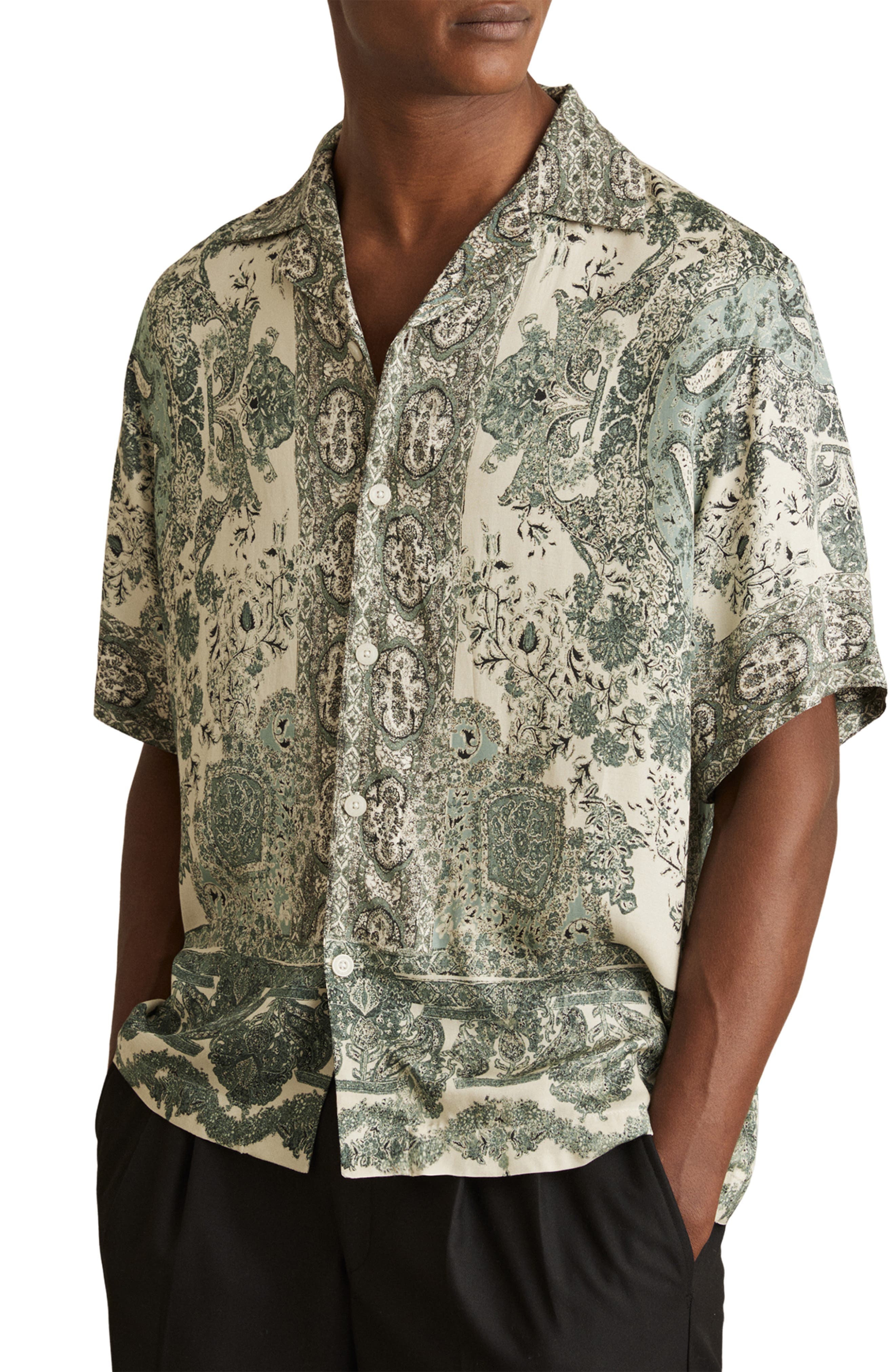 Samberg Paisley Camp Shirt - image 1