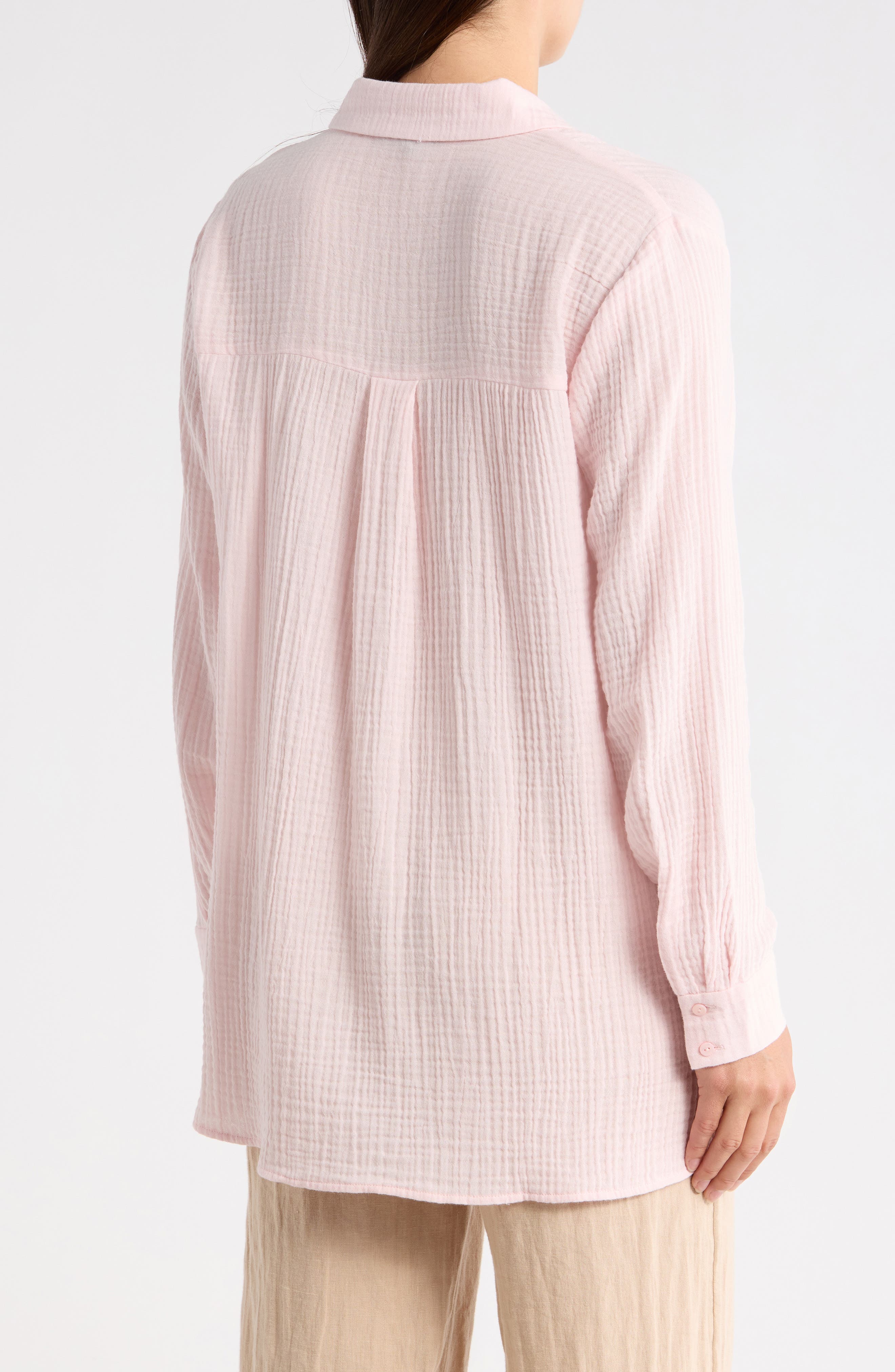 Easy Classic Organic Cotton Button-Up Shirt - image 4