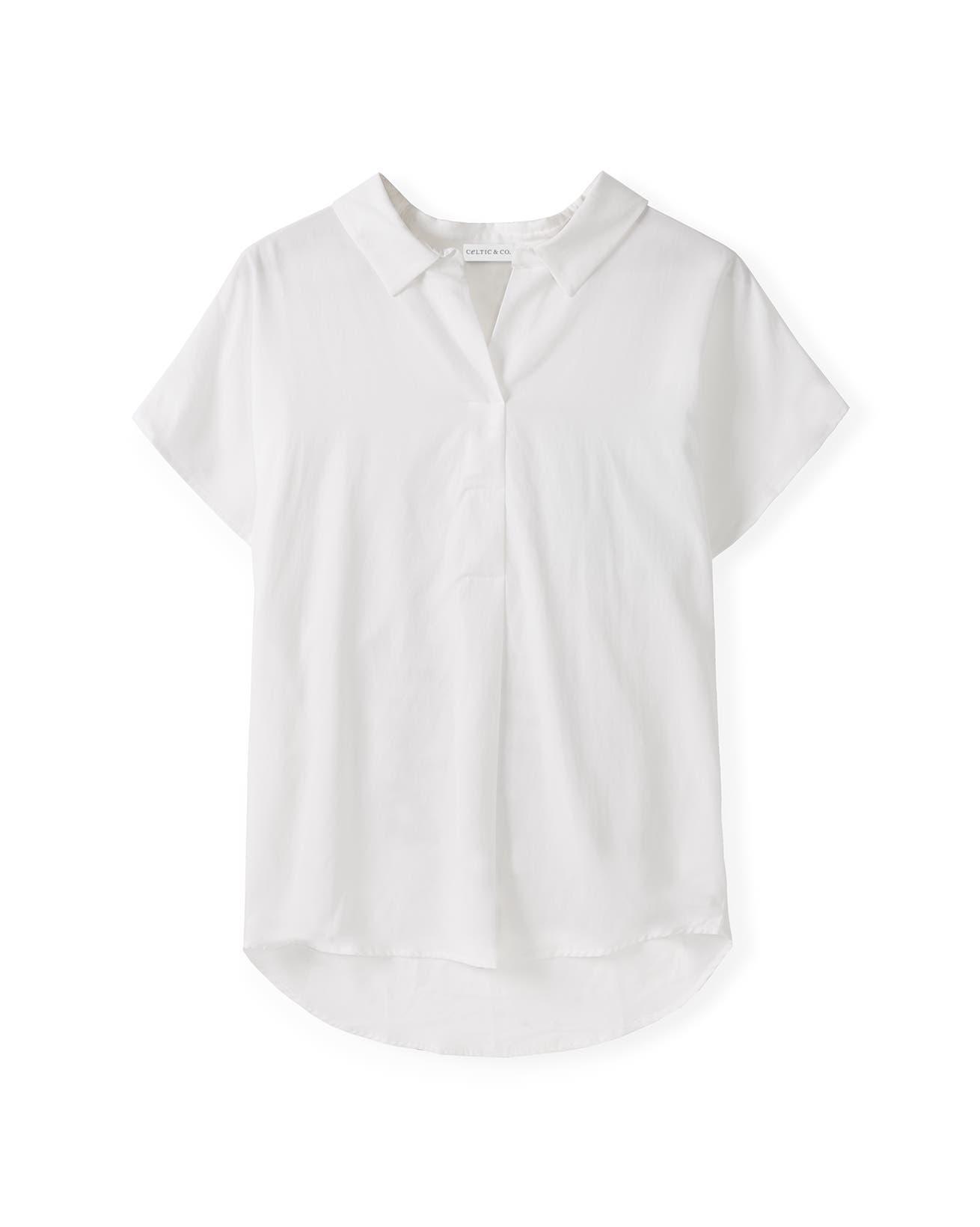 Short Sleeve Relaxed Fit Blouse - image 2