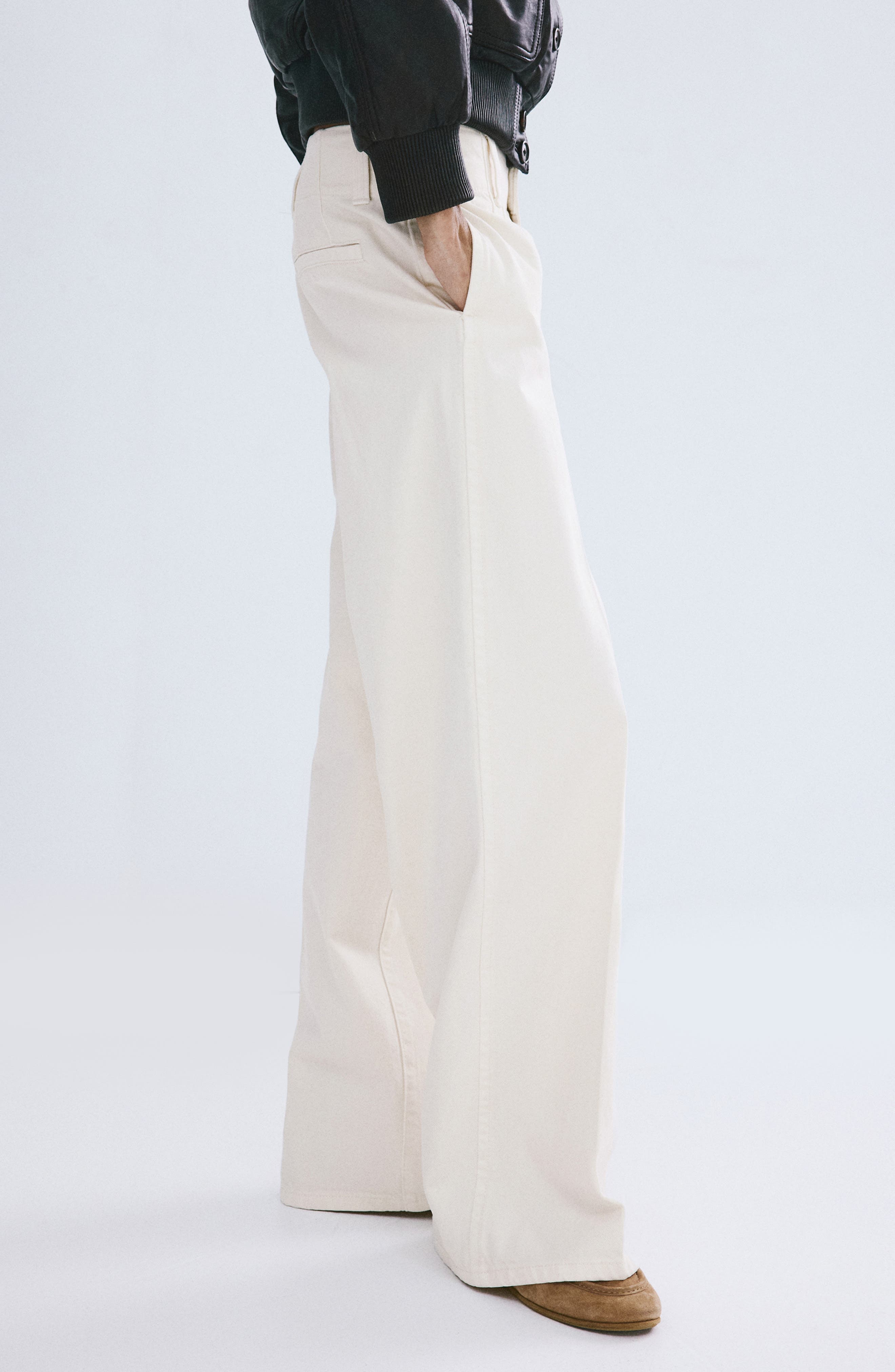 Mid Rise Wide Leg Trouser Jeans - image 1