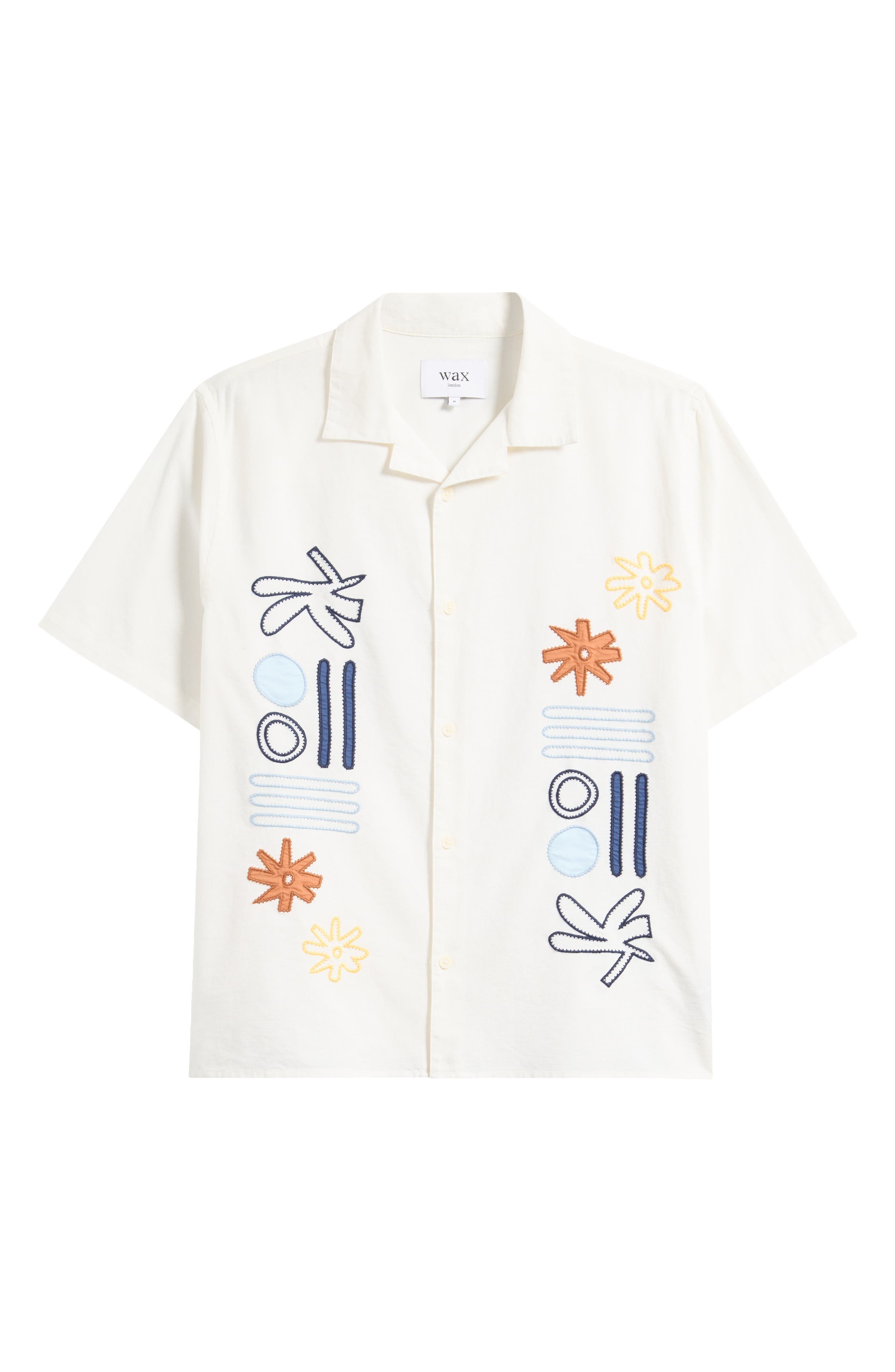 Didicot Embroidered Cotton & Linen Camp Shirt