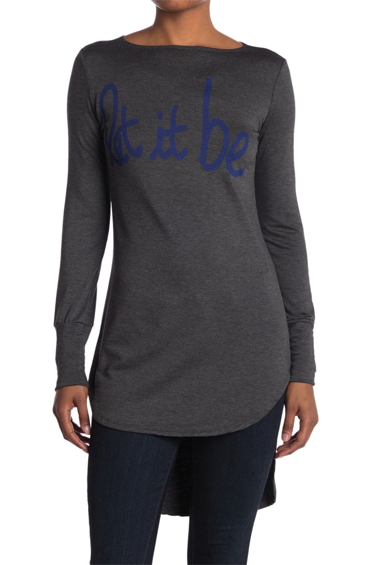 Graphic Boat Neck Top - image 5