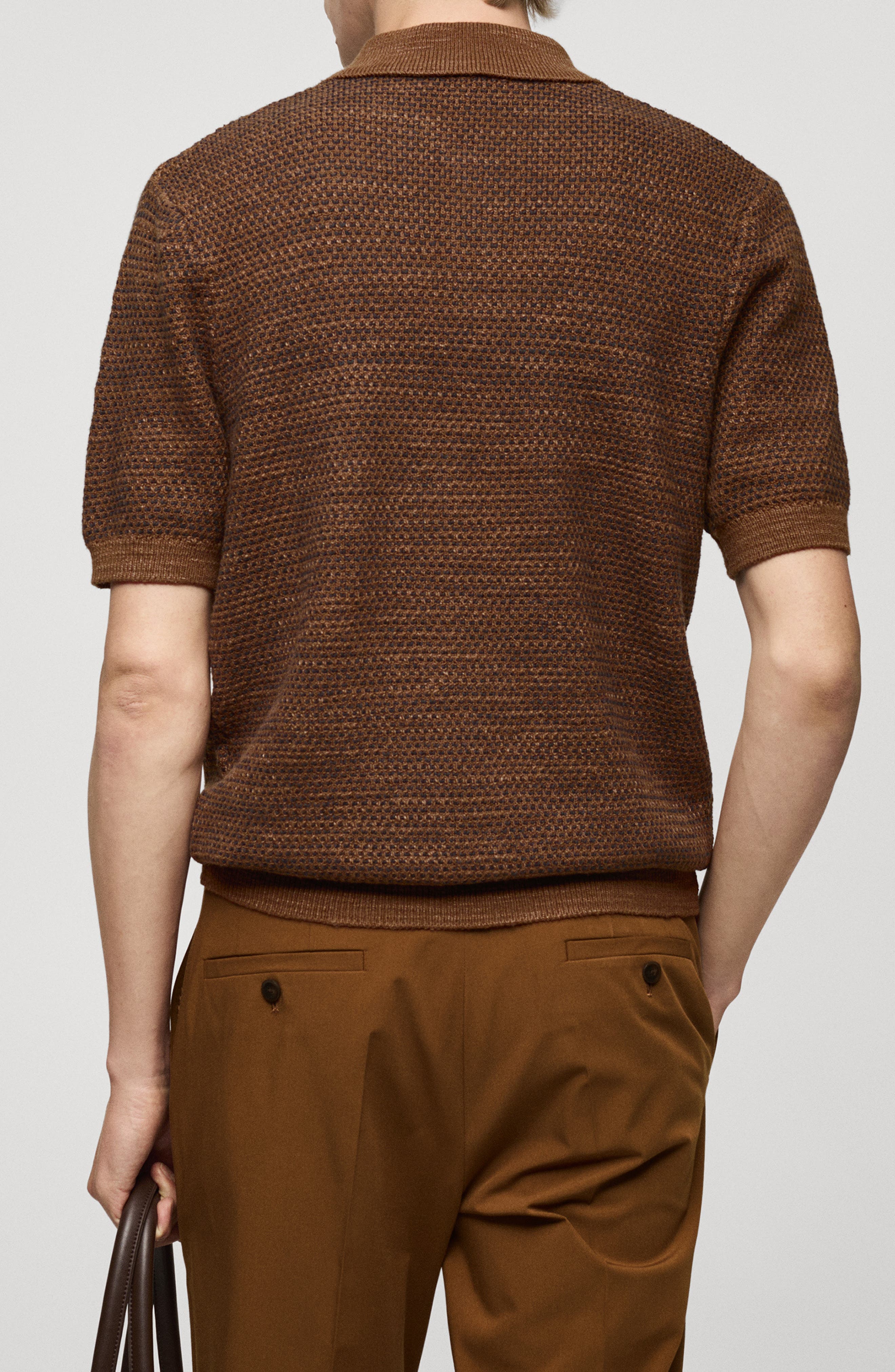 Structured Knit Polo - image 2