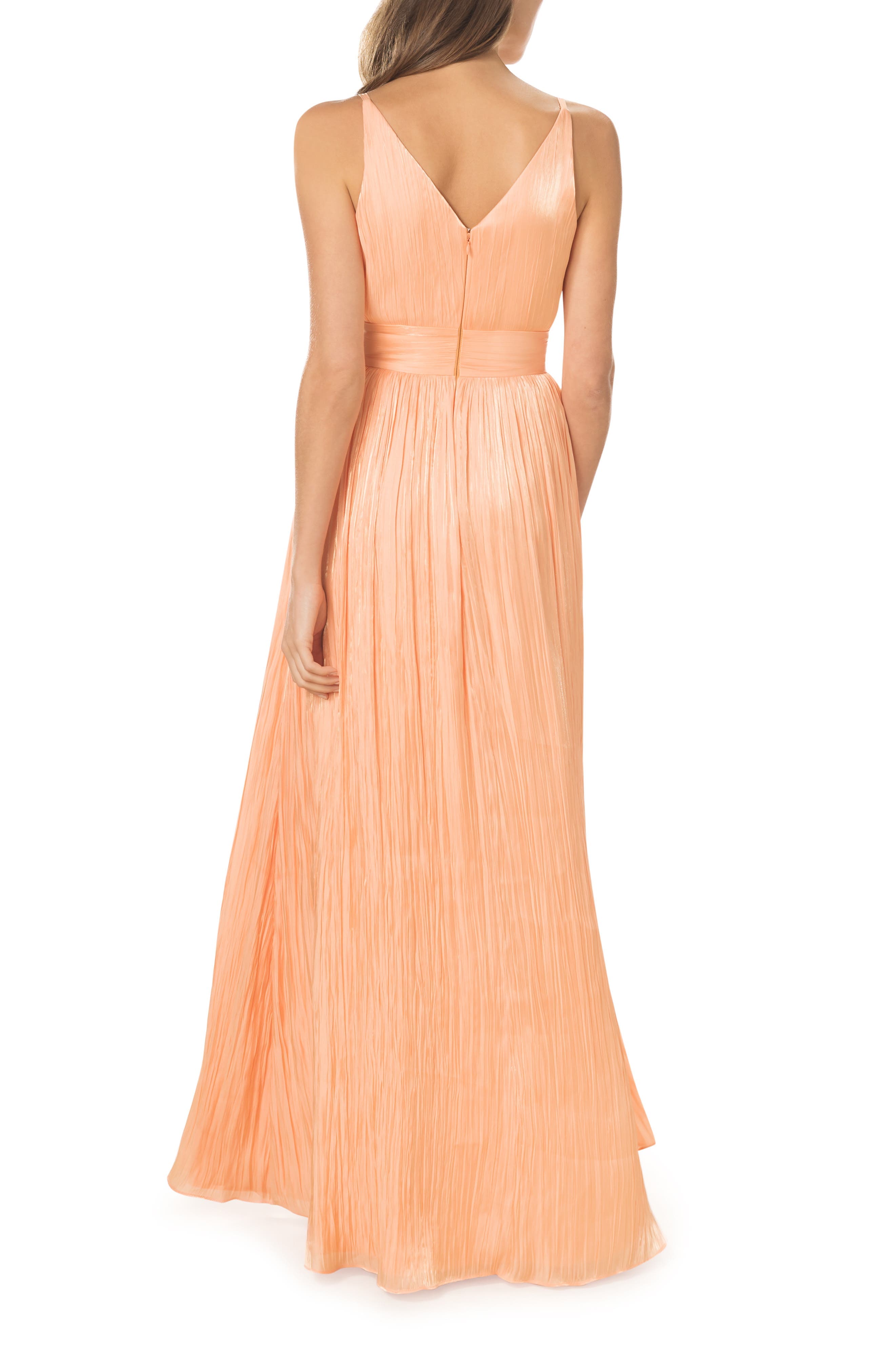 Danae Crinkle A-Line Gown - image 2