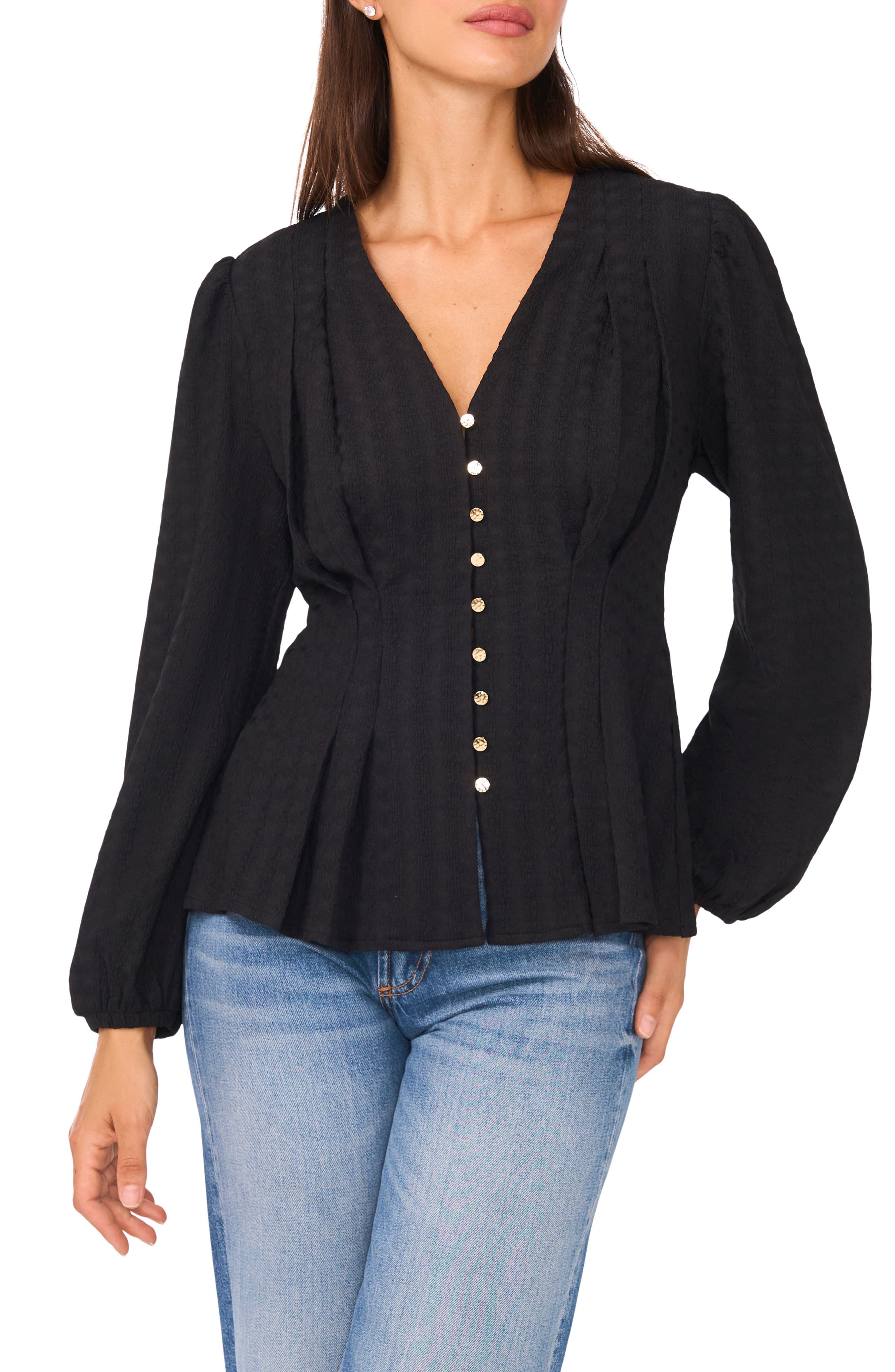 Textured Long Sleeve Top - image 1