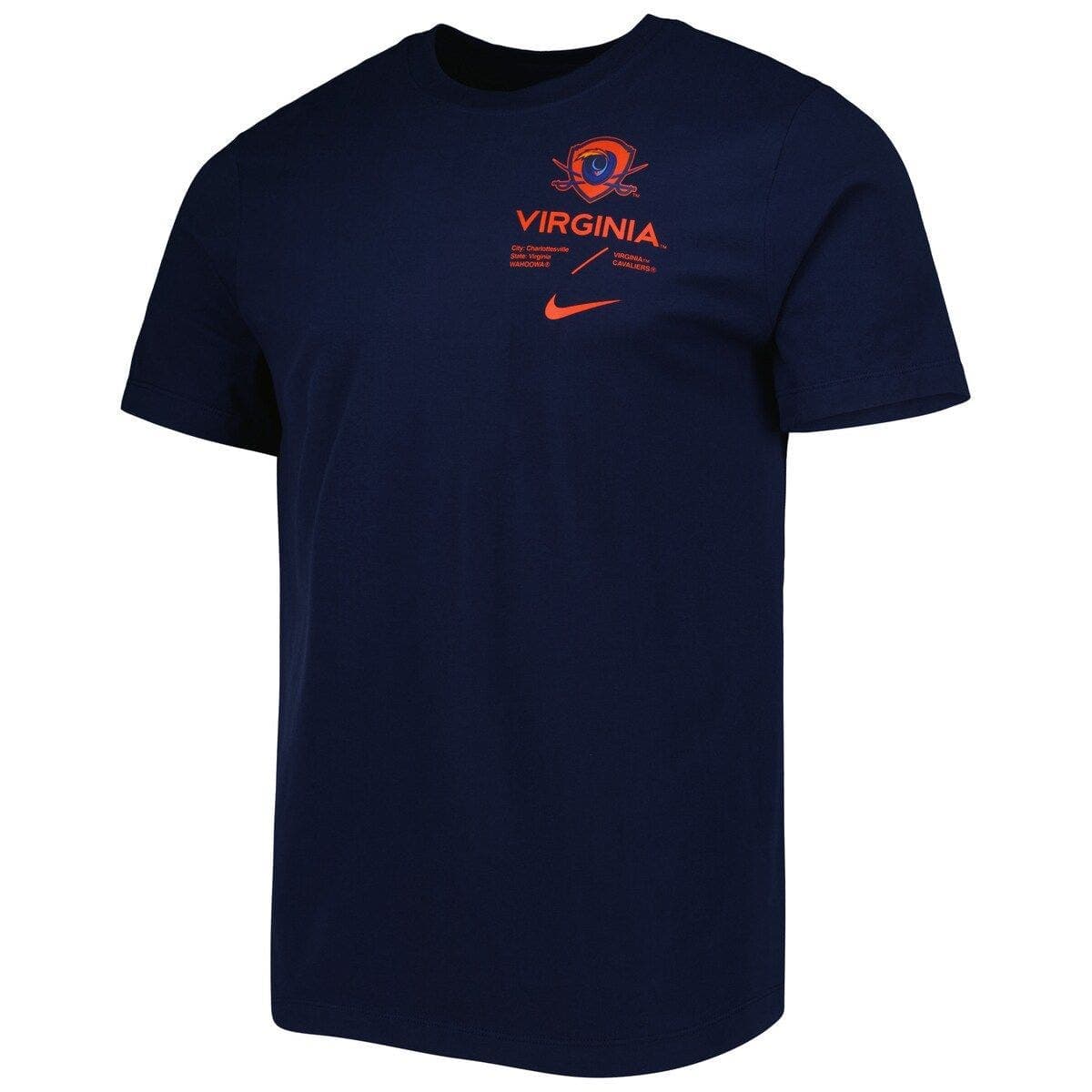 Men's Nike Navy Virginia Cavaliers Team Practice Performance T-Shirt - image 2
