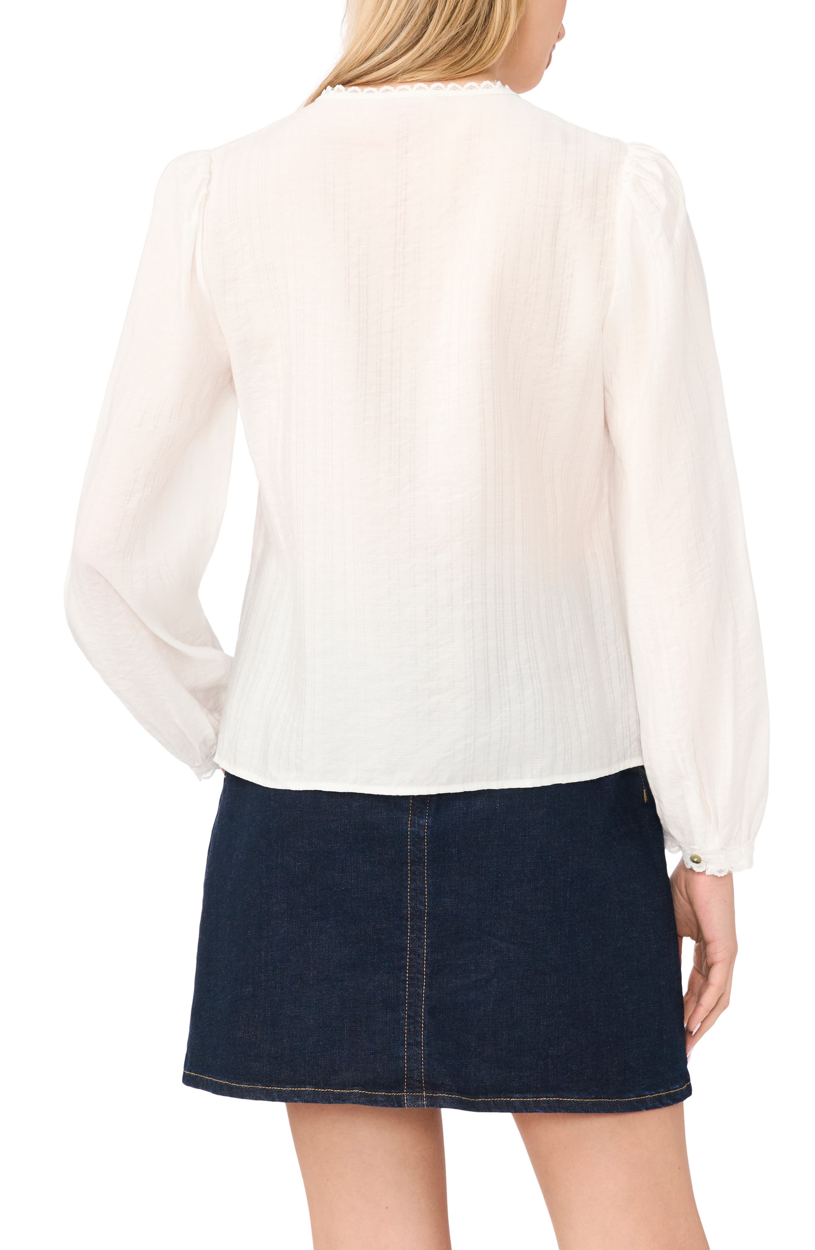 Lace Pintuck Top - image 2