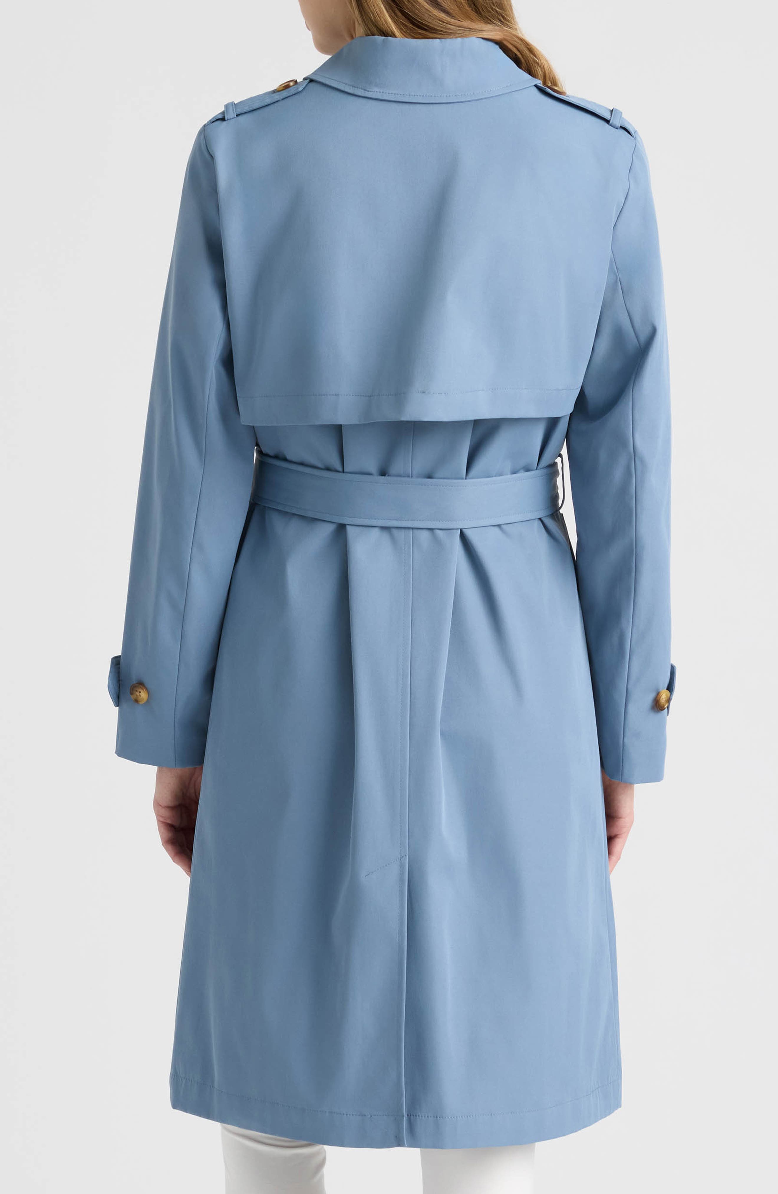 Belted Canvas Trench Coat - image 2